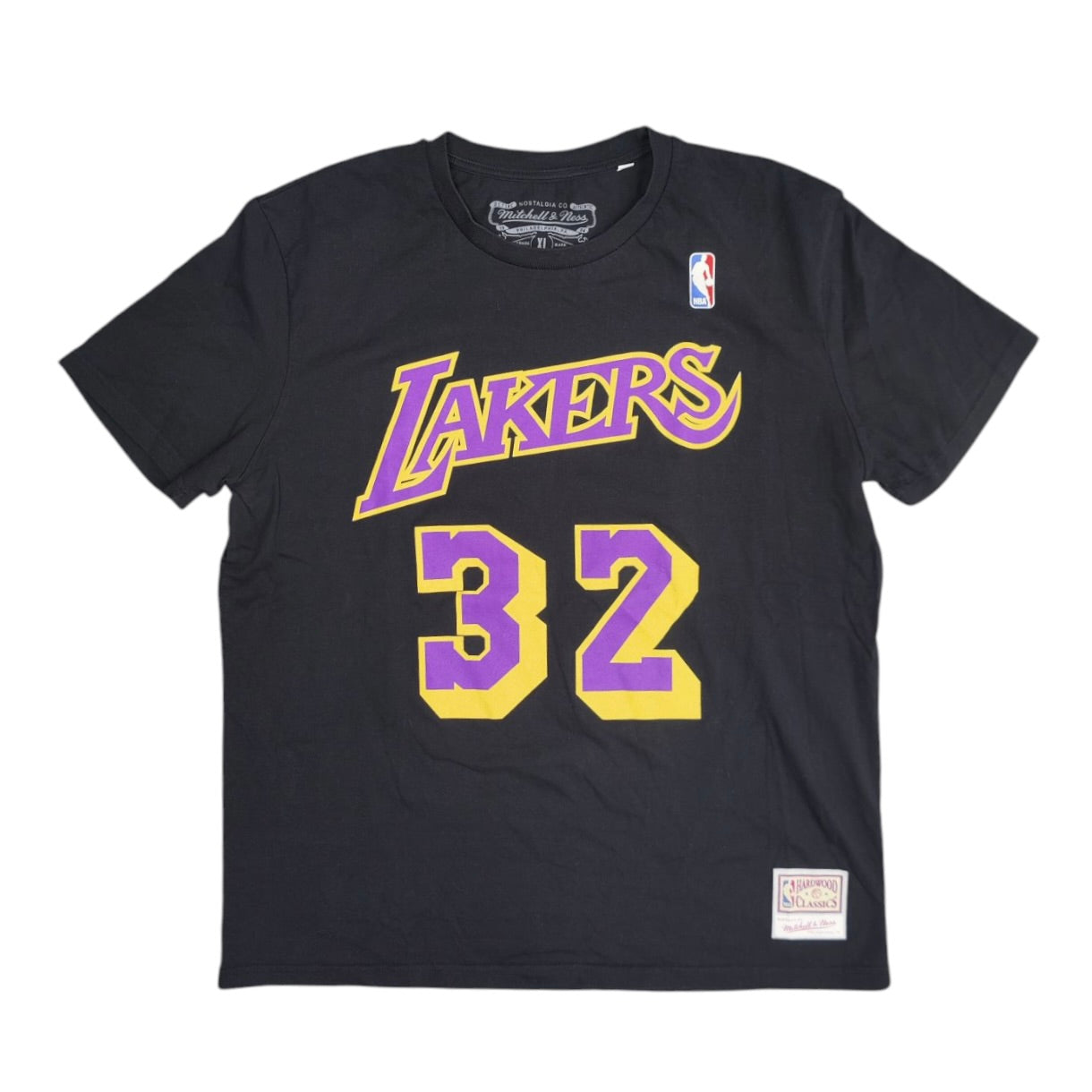 Mitchell & Ness Hardwood Classics Los Angeles Lakers Magic Johnson #33 Black Tshirt