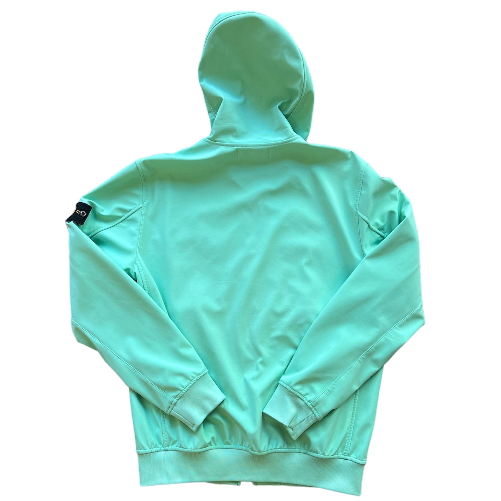 Stone Island Soft Shell-R Teal Hooded Jacket