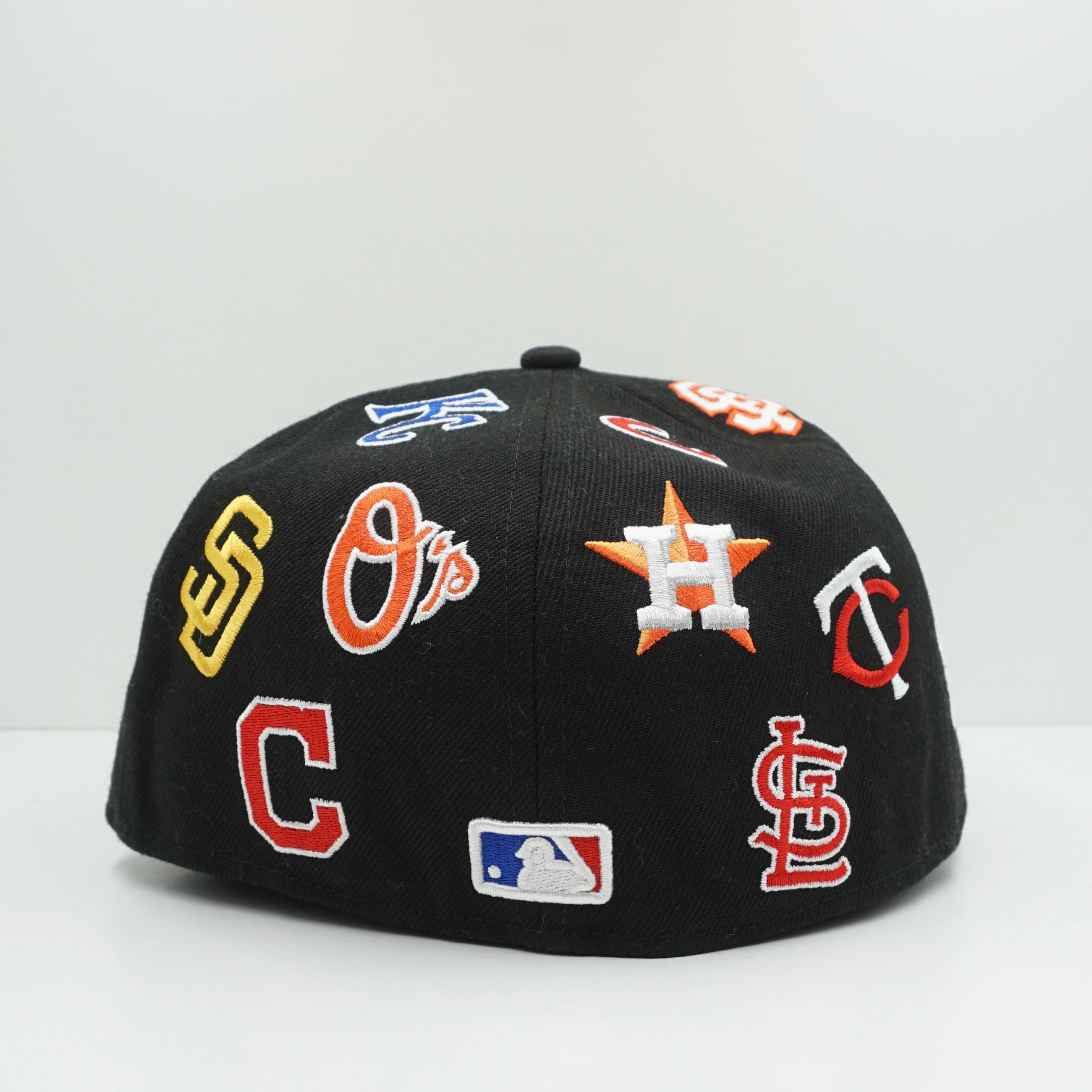 New Era MLB Logo Badge 100 Years Black Fitted Cap