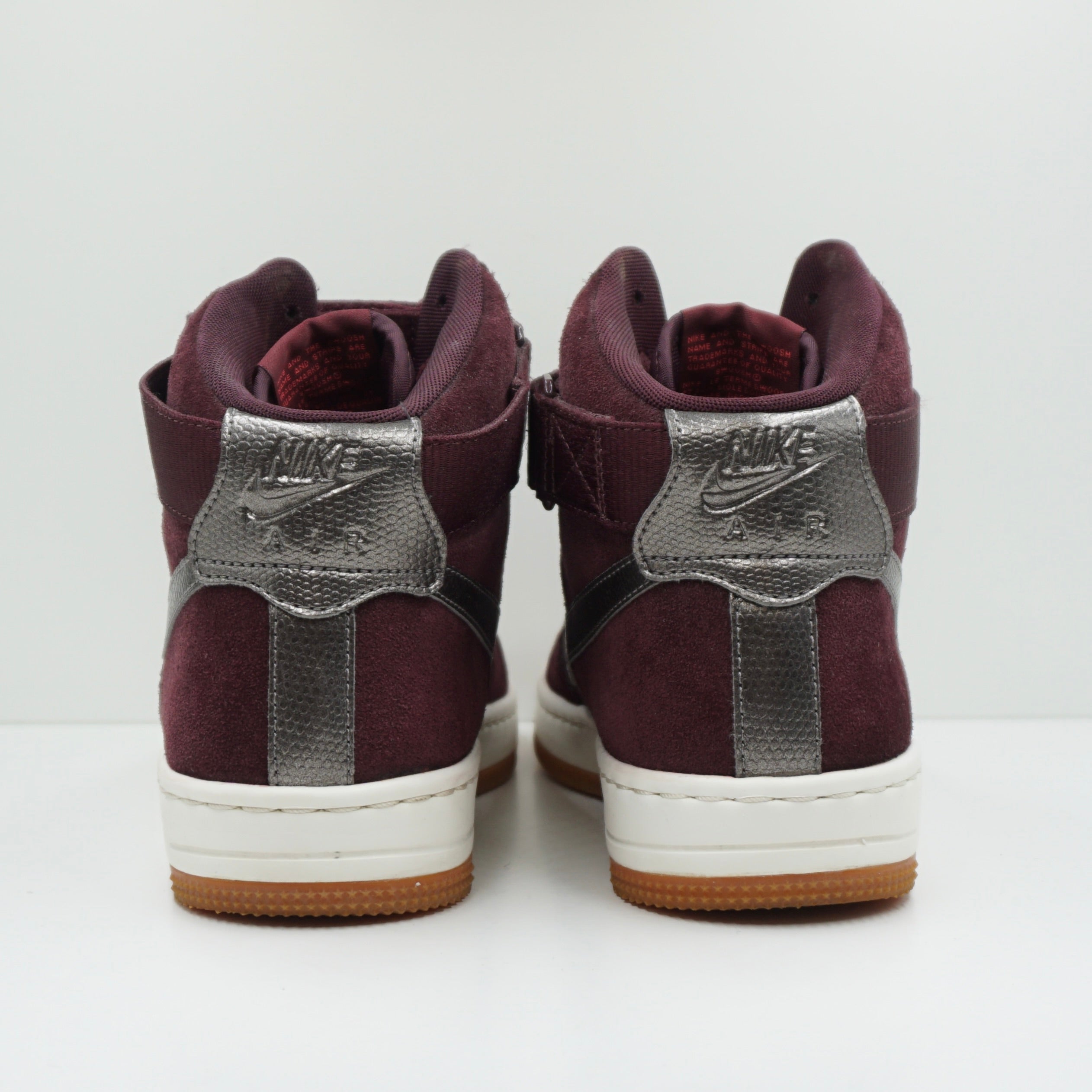 Nike Af1 Ultra Force Mid Deep Burgandy Metallic Pewter (W)