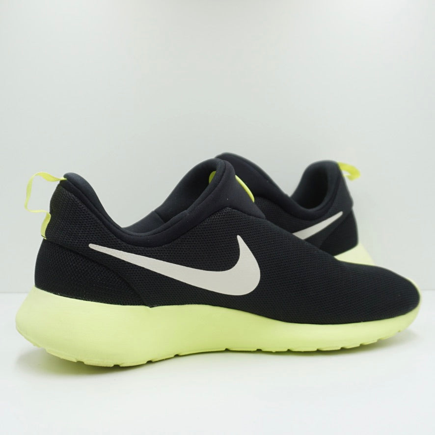 Nike Roshe Run Slip On Black Volt