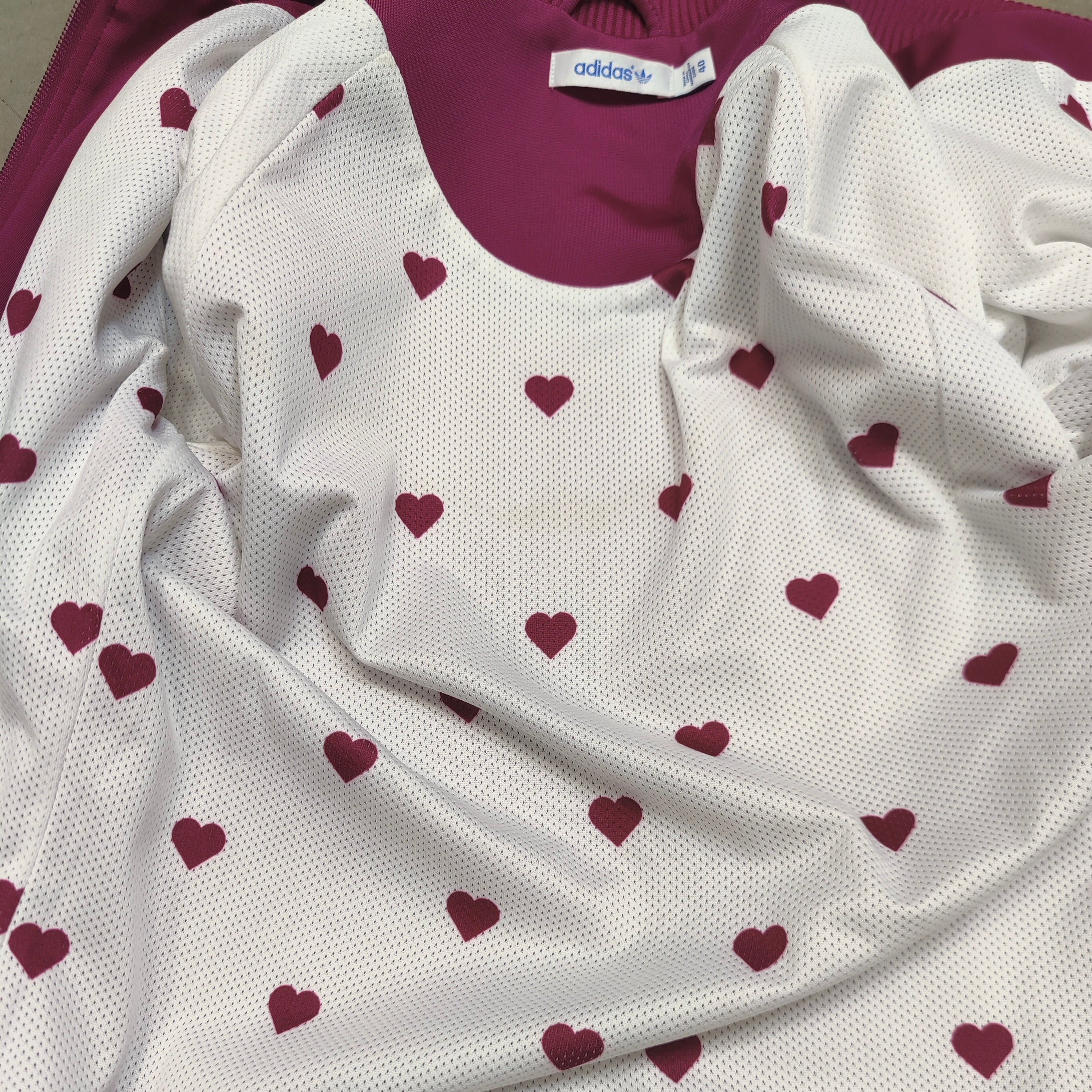 Adidas Fushia White Track Top (W)