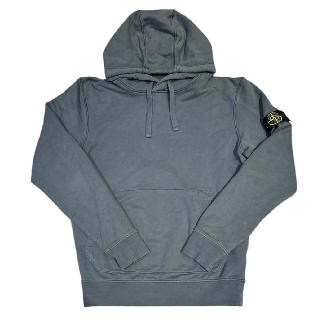 Stone Island Garment Dyed Grey Hoodie