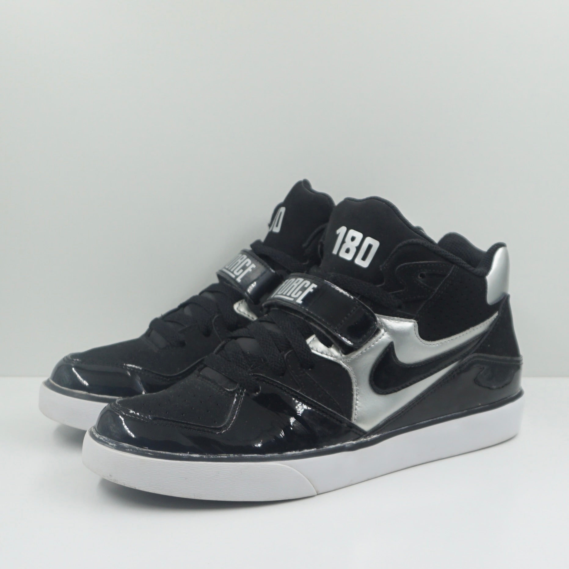 Nike Auto Force 180 Mid Black Patent Silver (2013)