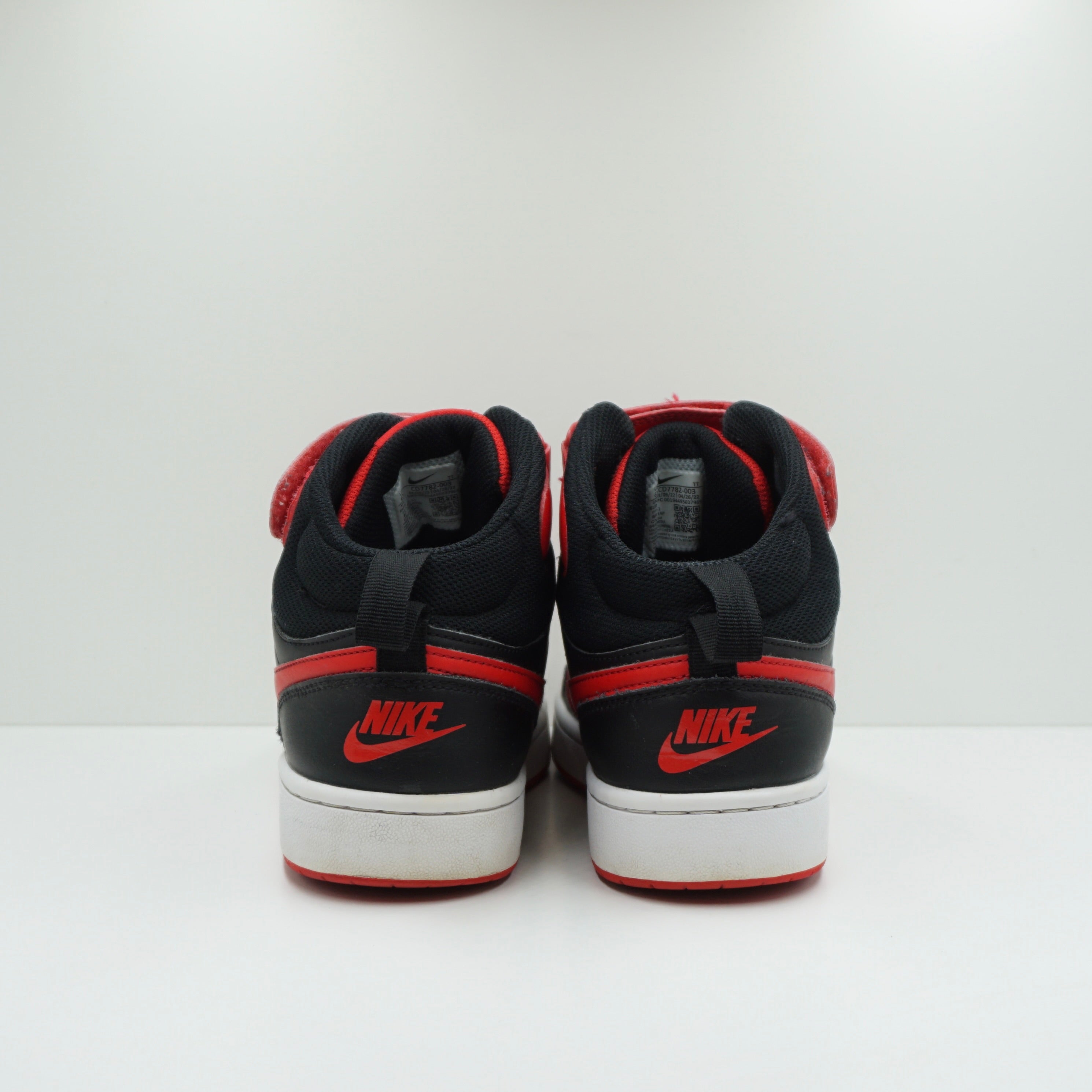 Nike Court Borough Mid 2 Black University Red (GS)