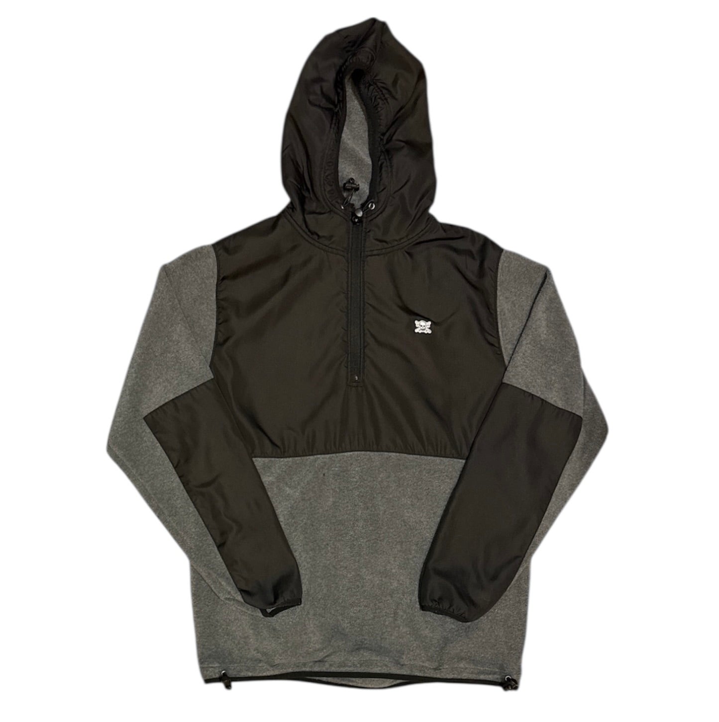 Fourstar Quarter Zip Grey Black Fleece Jacket