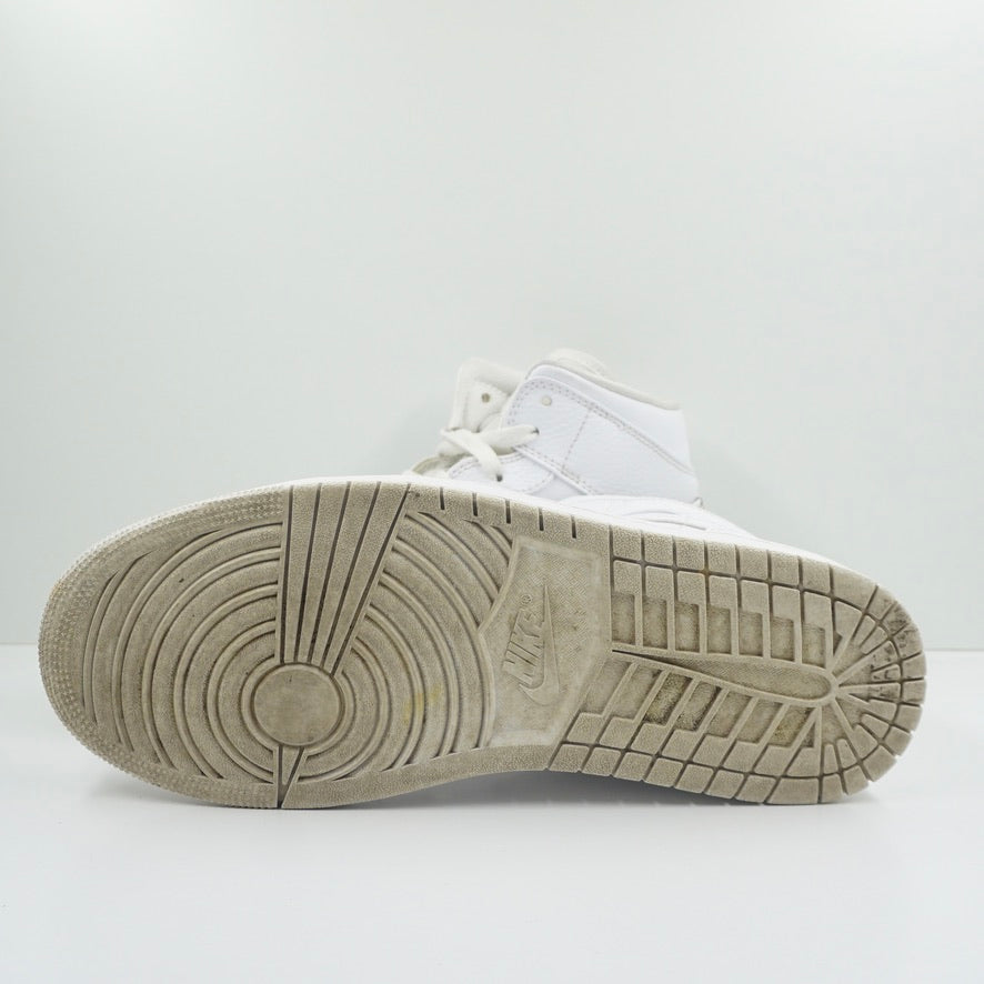 Jordan 1 Mid Triple White 2.0 (2020)