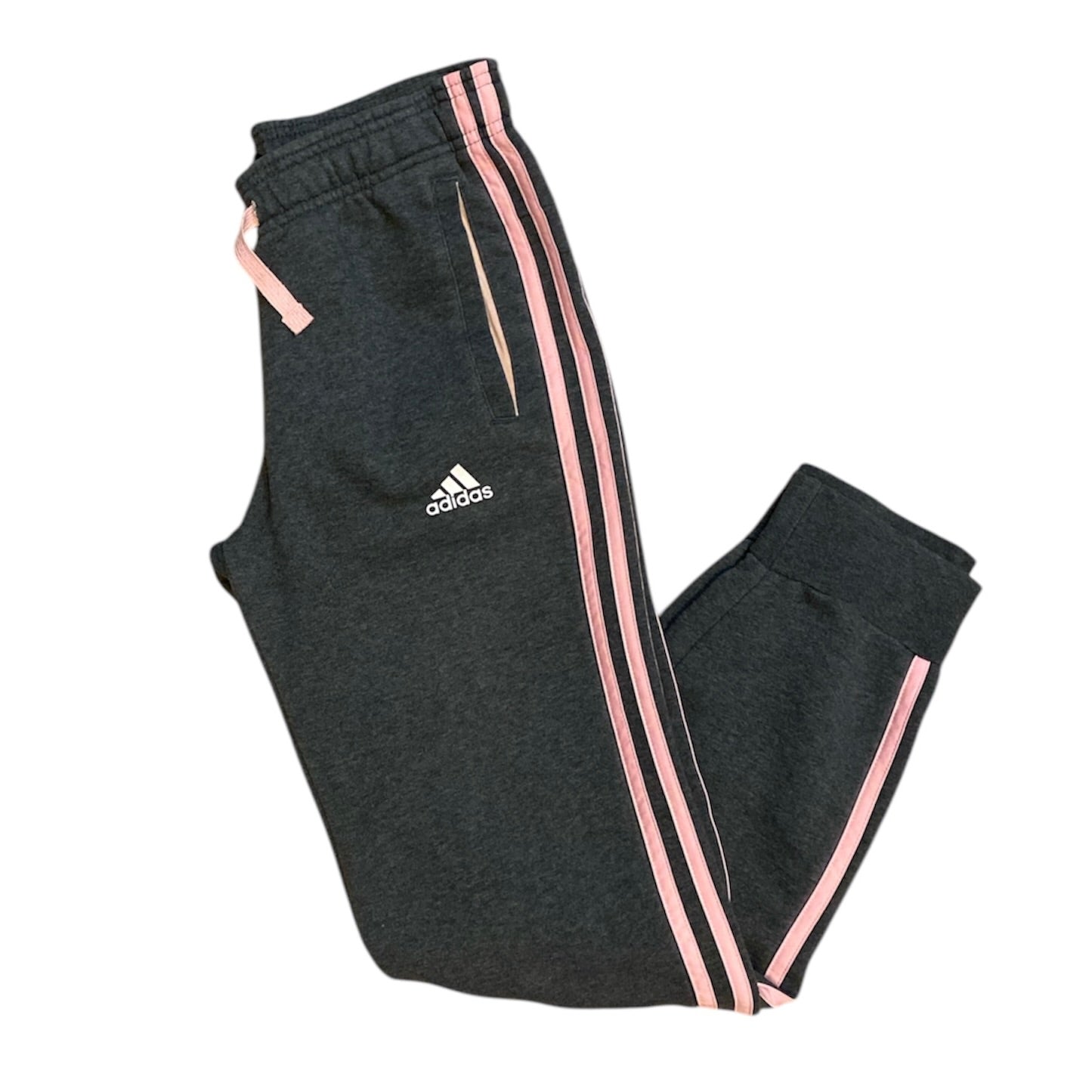 Adidas Essentials Grey Pink Sweatpants (W)