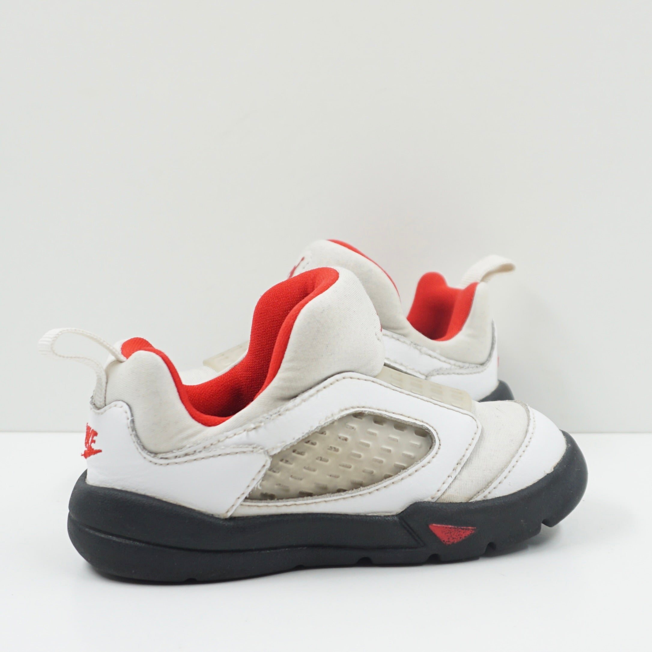 Jordan 5 Retro Little Flex White Black University Red Toddler