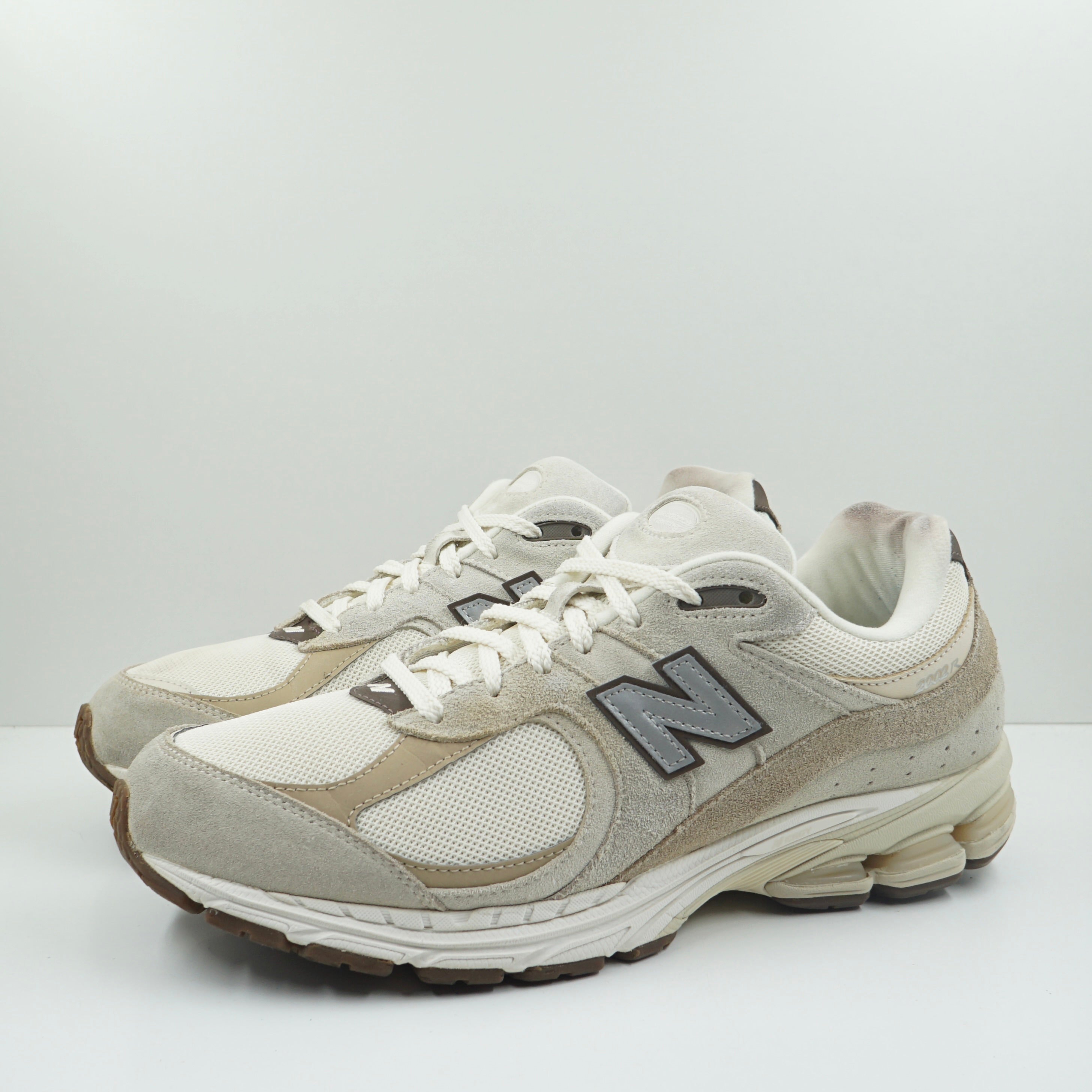 New Balance 2002R Cream Beige Tan Reflective Silver