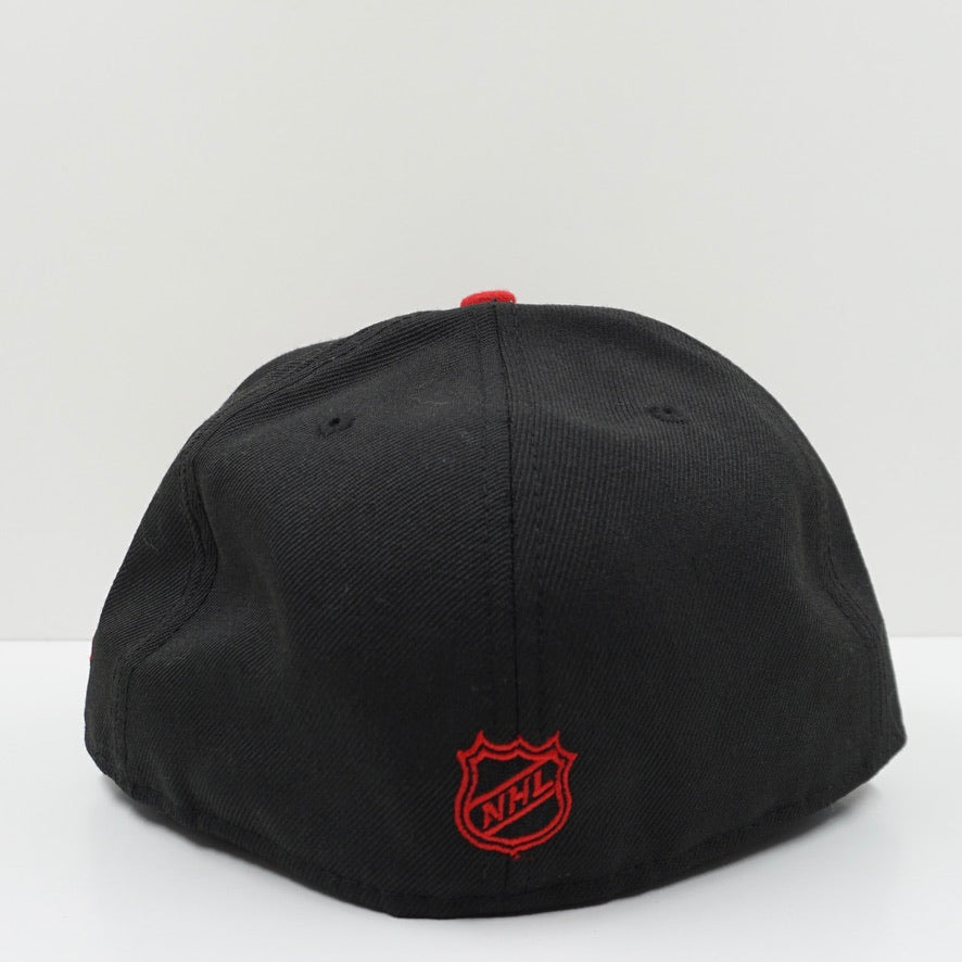 New Era Detroit Red Wings Black Red Fitted Cap