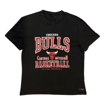 Chicago Bulls Washed Out Black Tshirt
