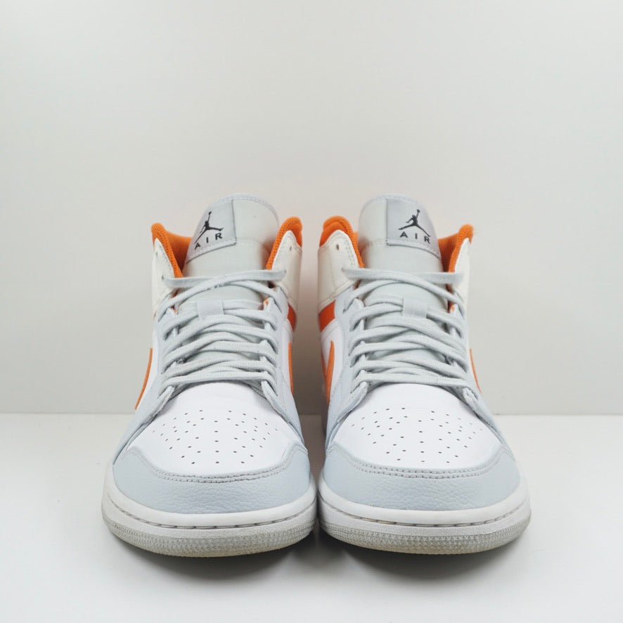 Jordan 1 Mid Starfish Pure Platinum