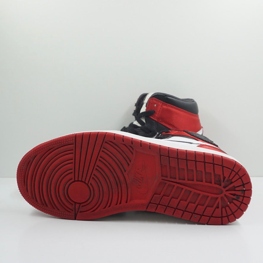 Jordan 1 Retro High Satin Black Toe (W)