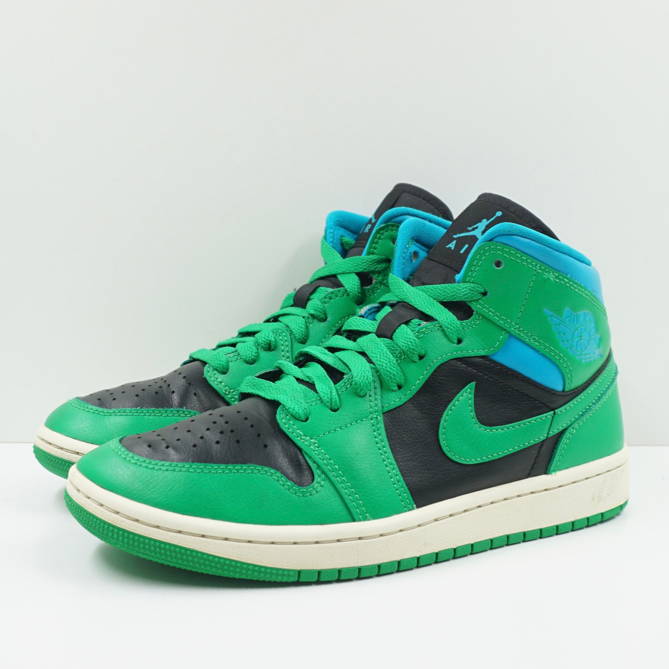 Jordan 1 Mid Lucky Green Aquatone (W)
