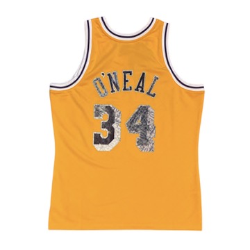 Mitchell & Ness Hardwood Classic Los Angeles Lakers Shaquille O'Neal 1996 75th Anniversary Swingman Basketball Jersey