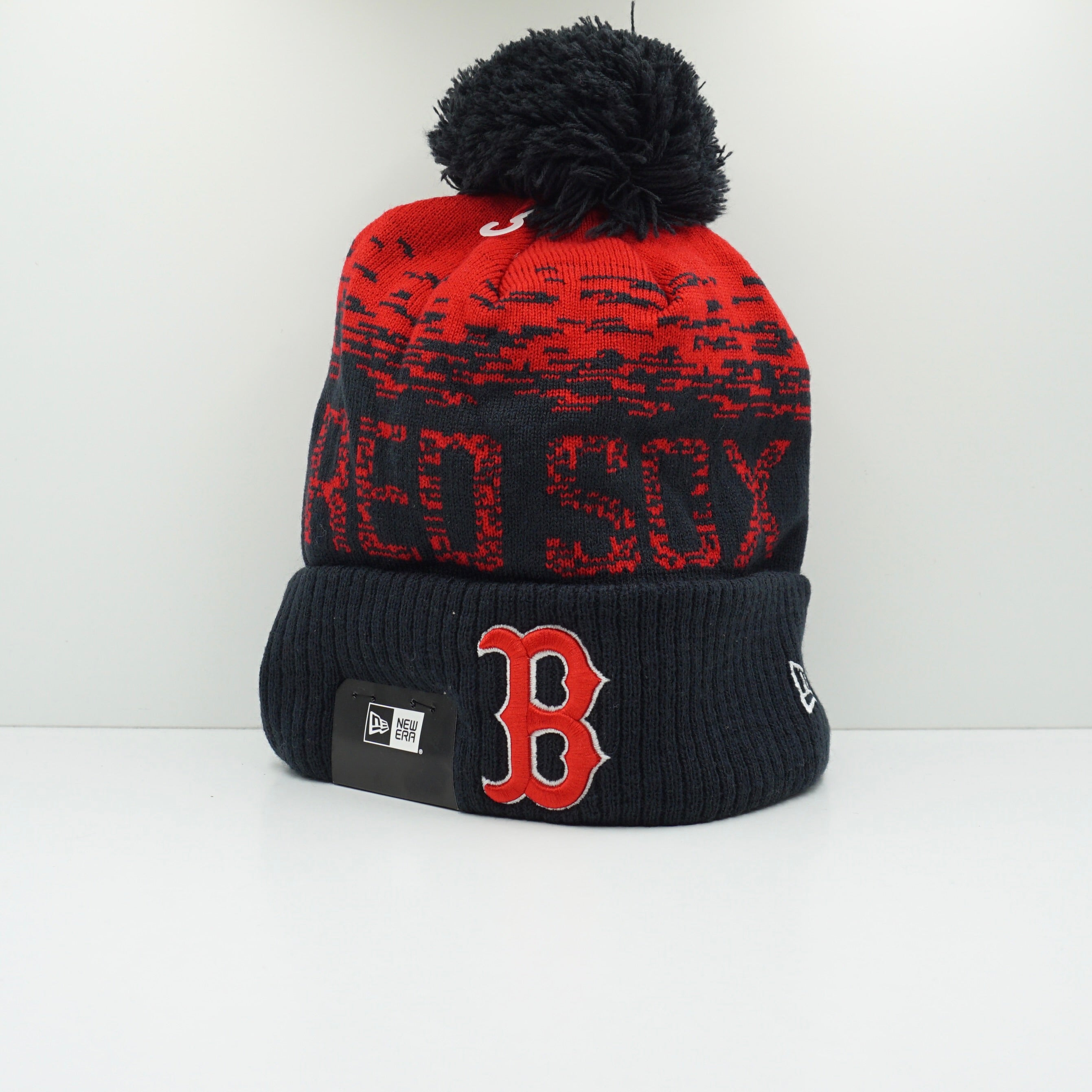 New Era Boston Red Sox Bobble Top Beanie