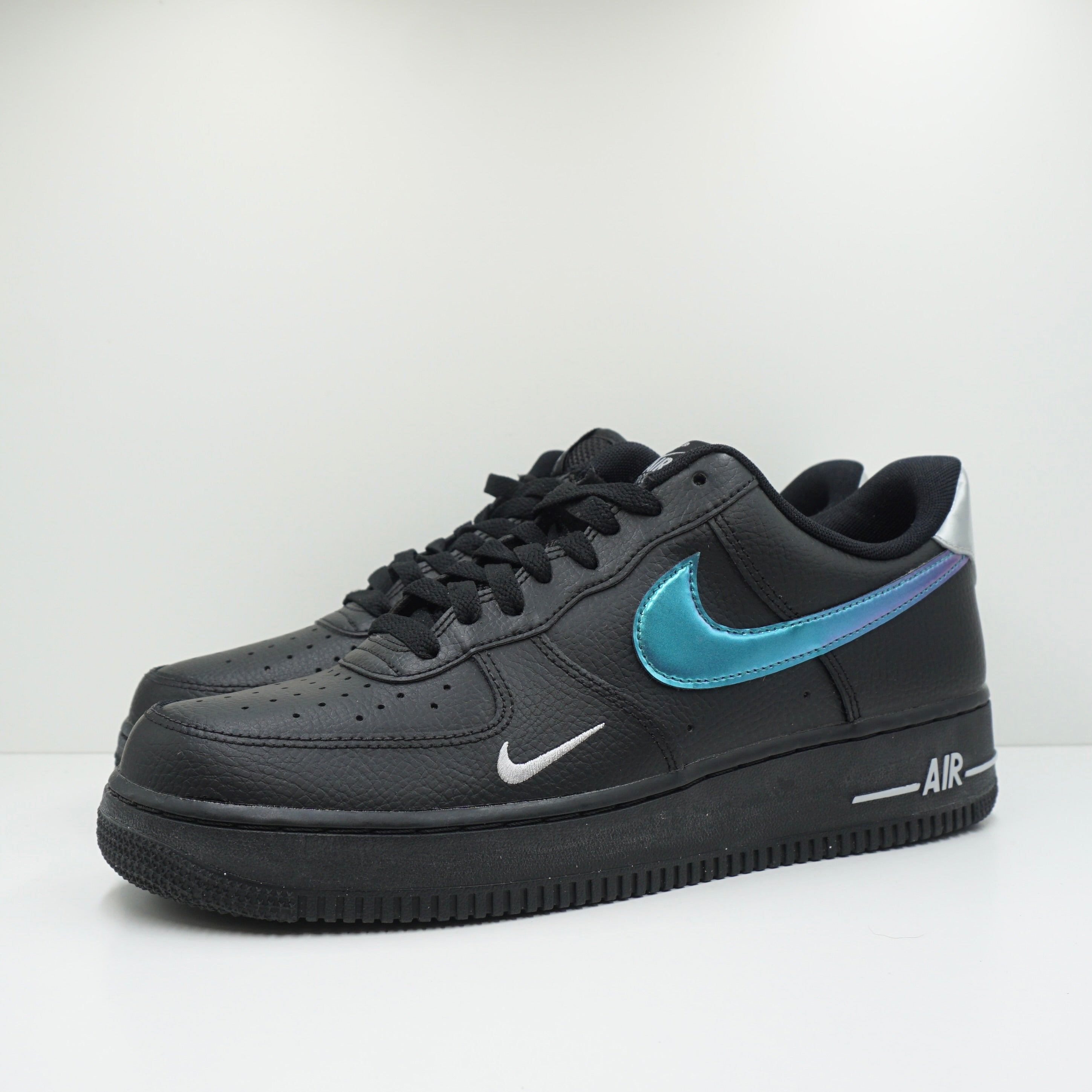 Nike Air Force 1 '07 Low Black Blue Lightning