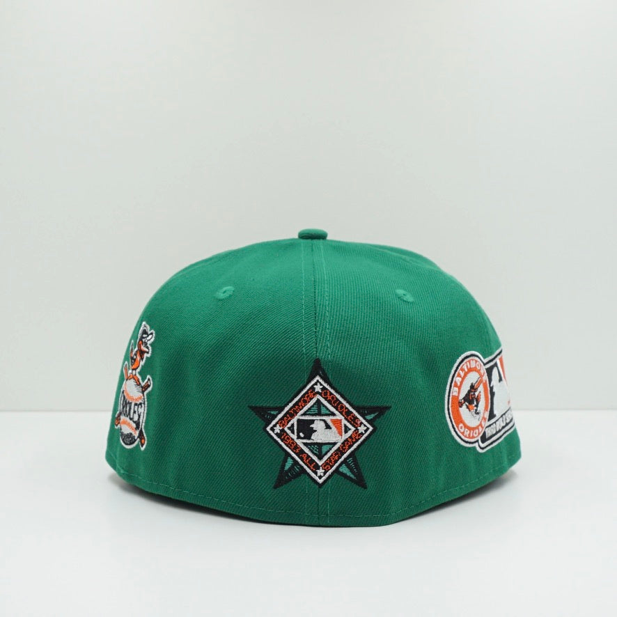 New Era Baltimore Orioles Green Orange Fitted Cap