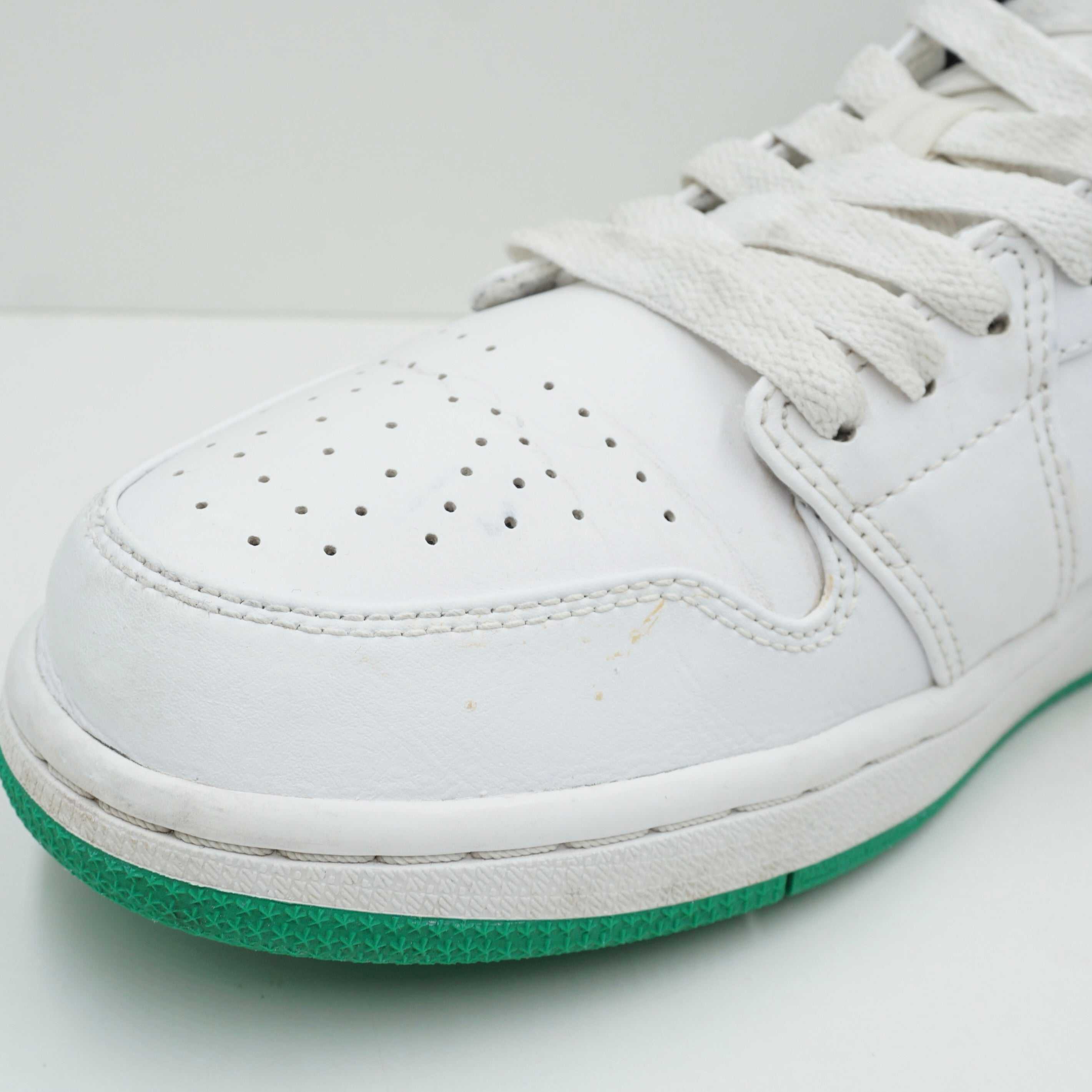 Jordan 1 Low White Lucky Green Black