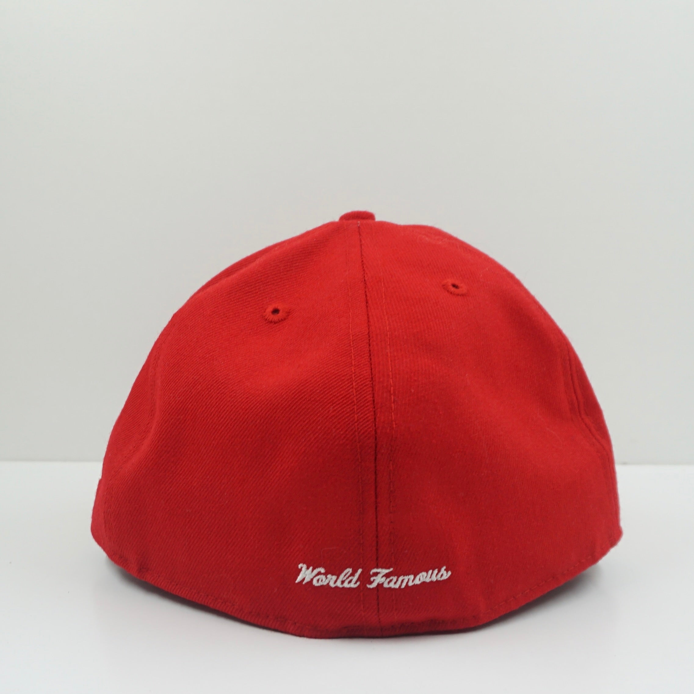 New Era Supreme World Famous Box Logo Red Fitted Cap
