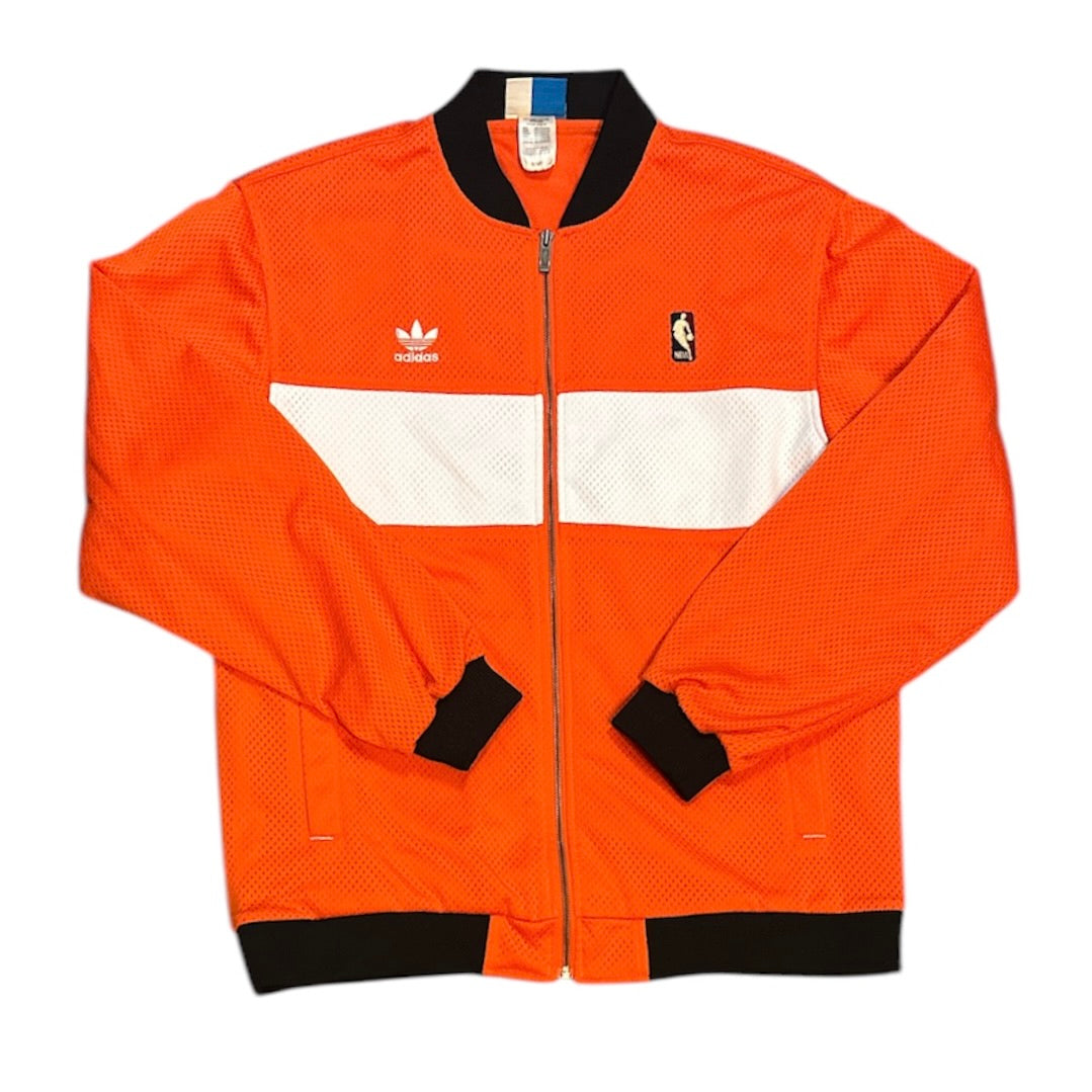 Adidas Denver Orange White Mesh Track Jacket