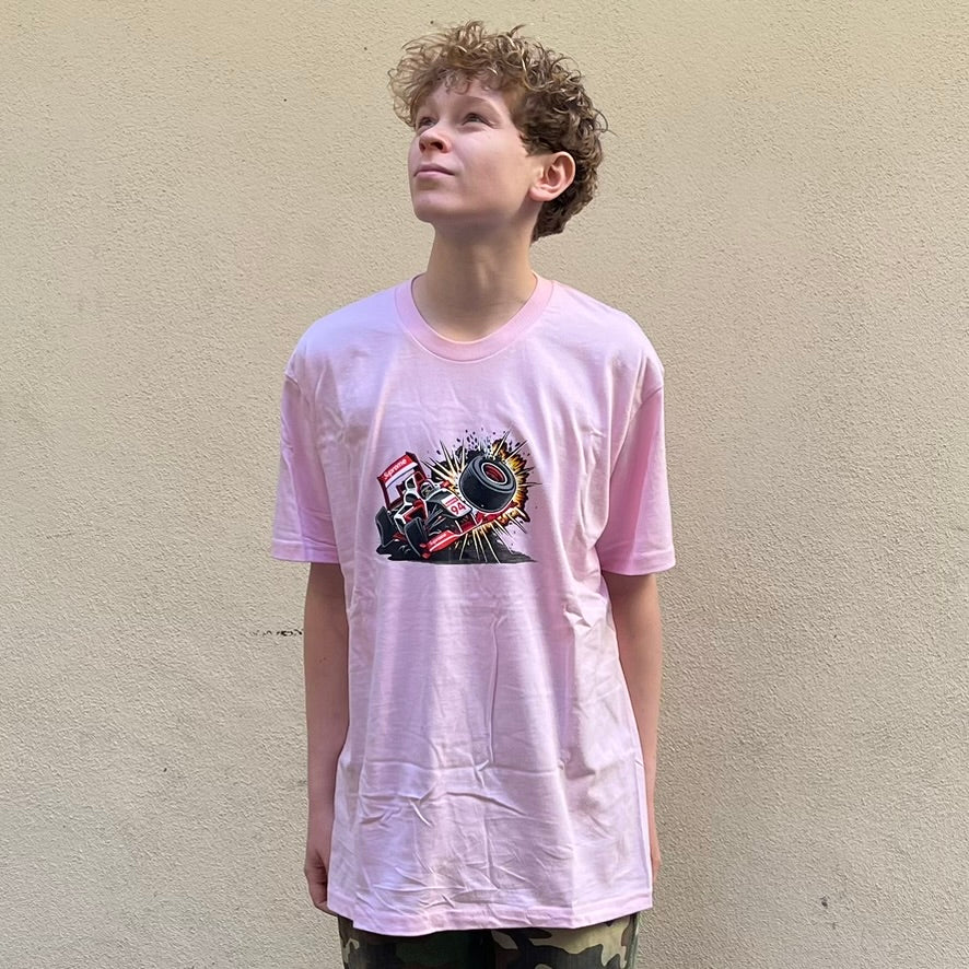 Supreme Crash Light Pink Tshirt