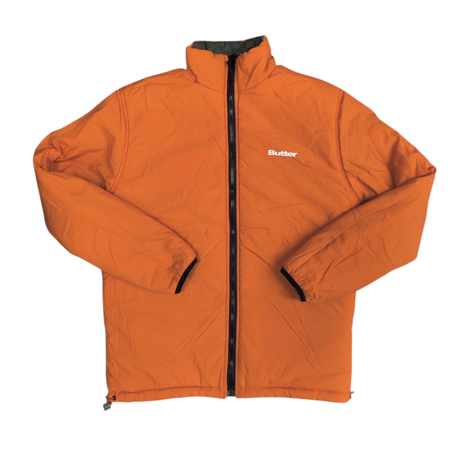 Butter Goods Chainlink Green Reversible Puffer Jacket