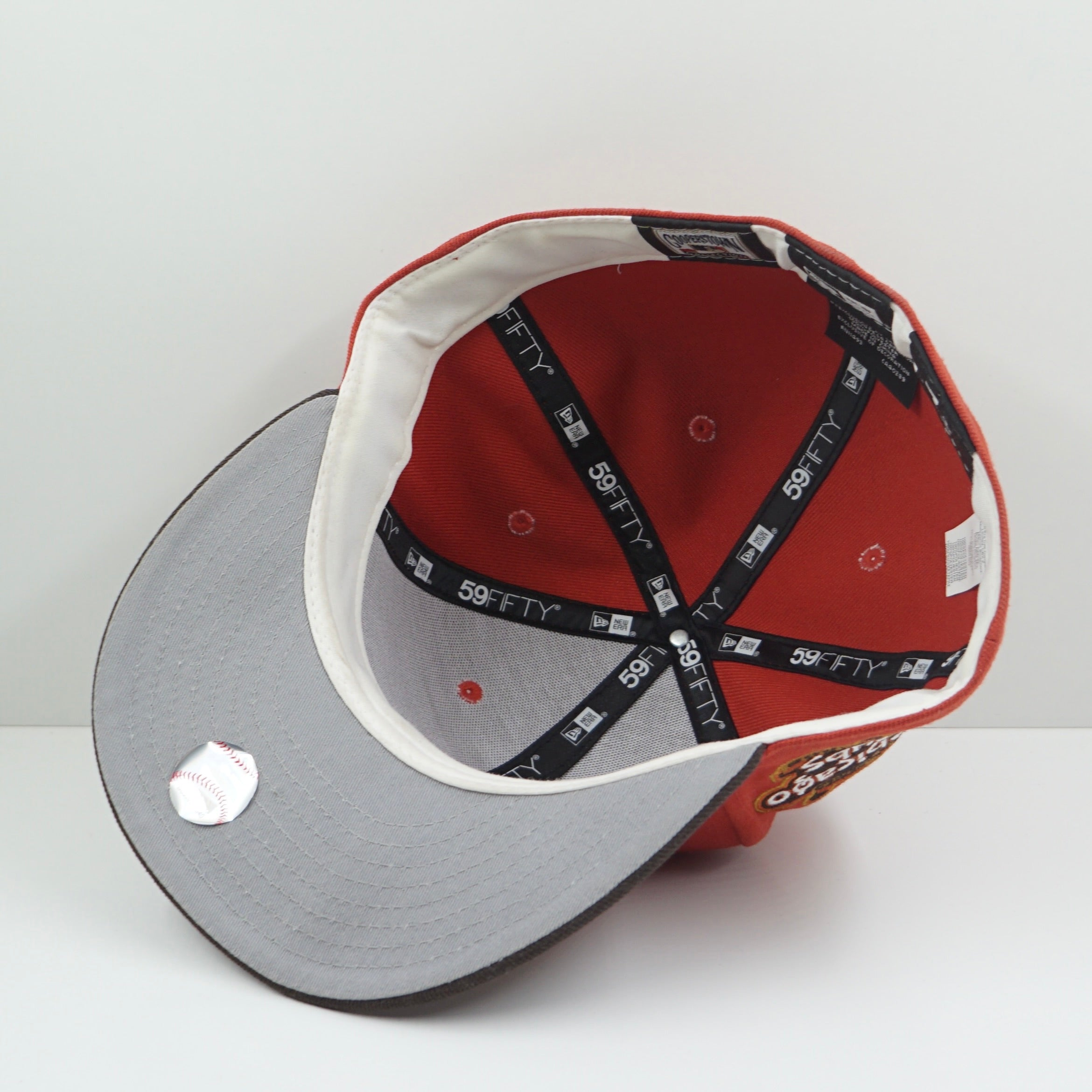 New Era Cooperstown Chicago Cubs Red Brown Fitted Cap