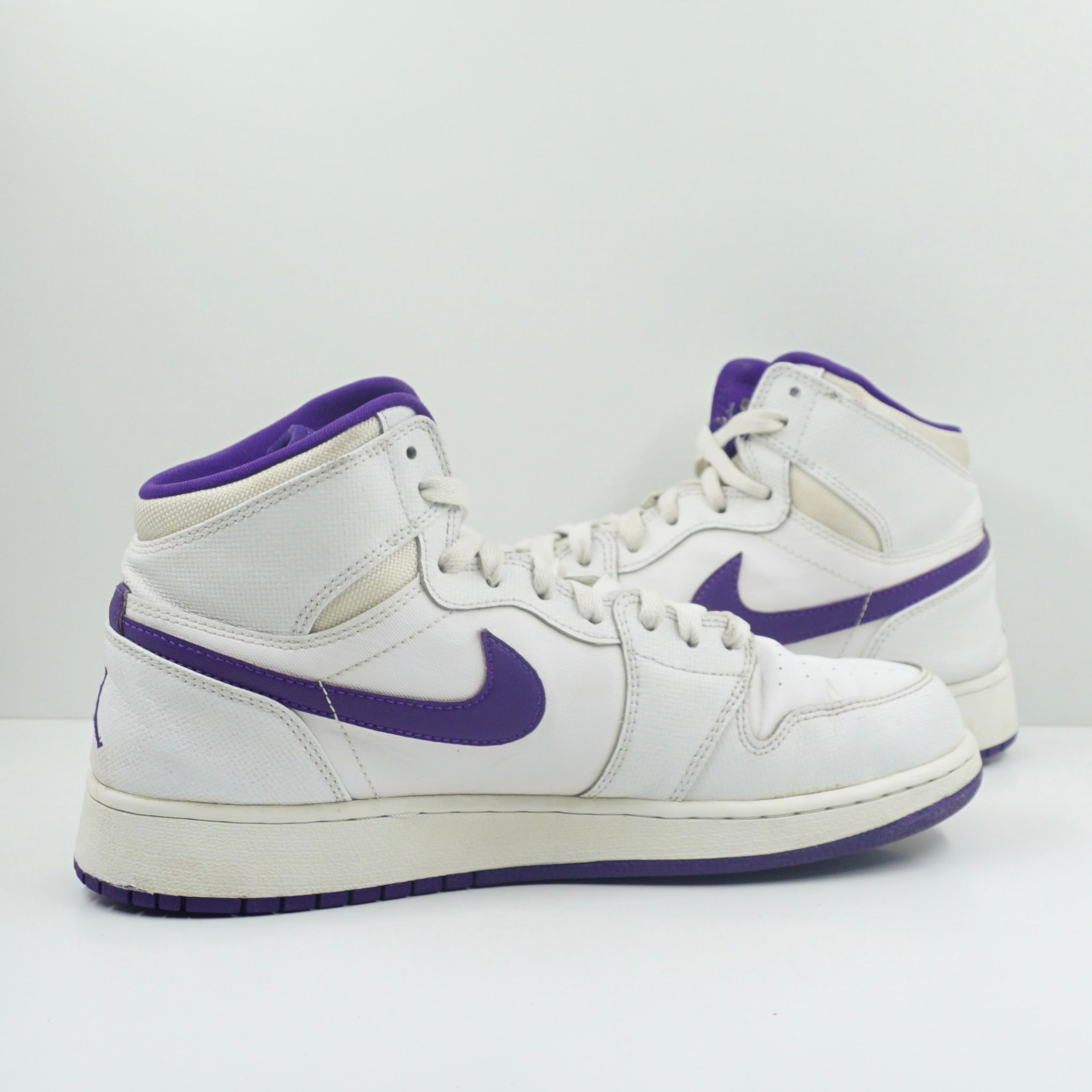 Jordan 1 Retro High GG White Court Purple (GS)