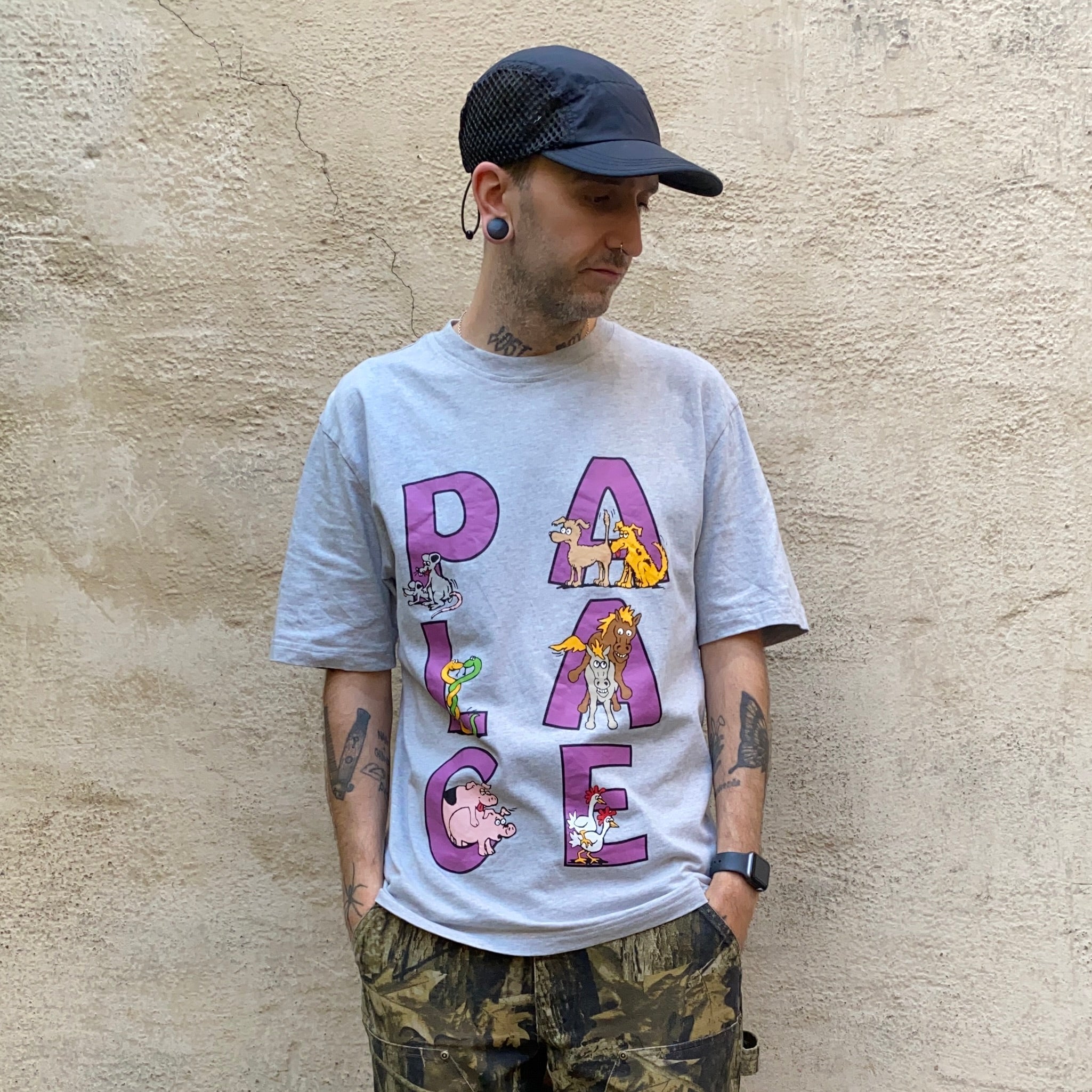 Palace FW22 Session Grey Marl Tshirt