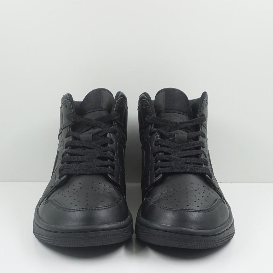 Jordan 1 Mid Triple Black