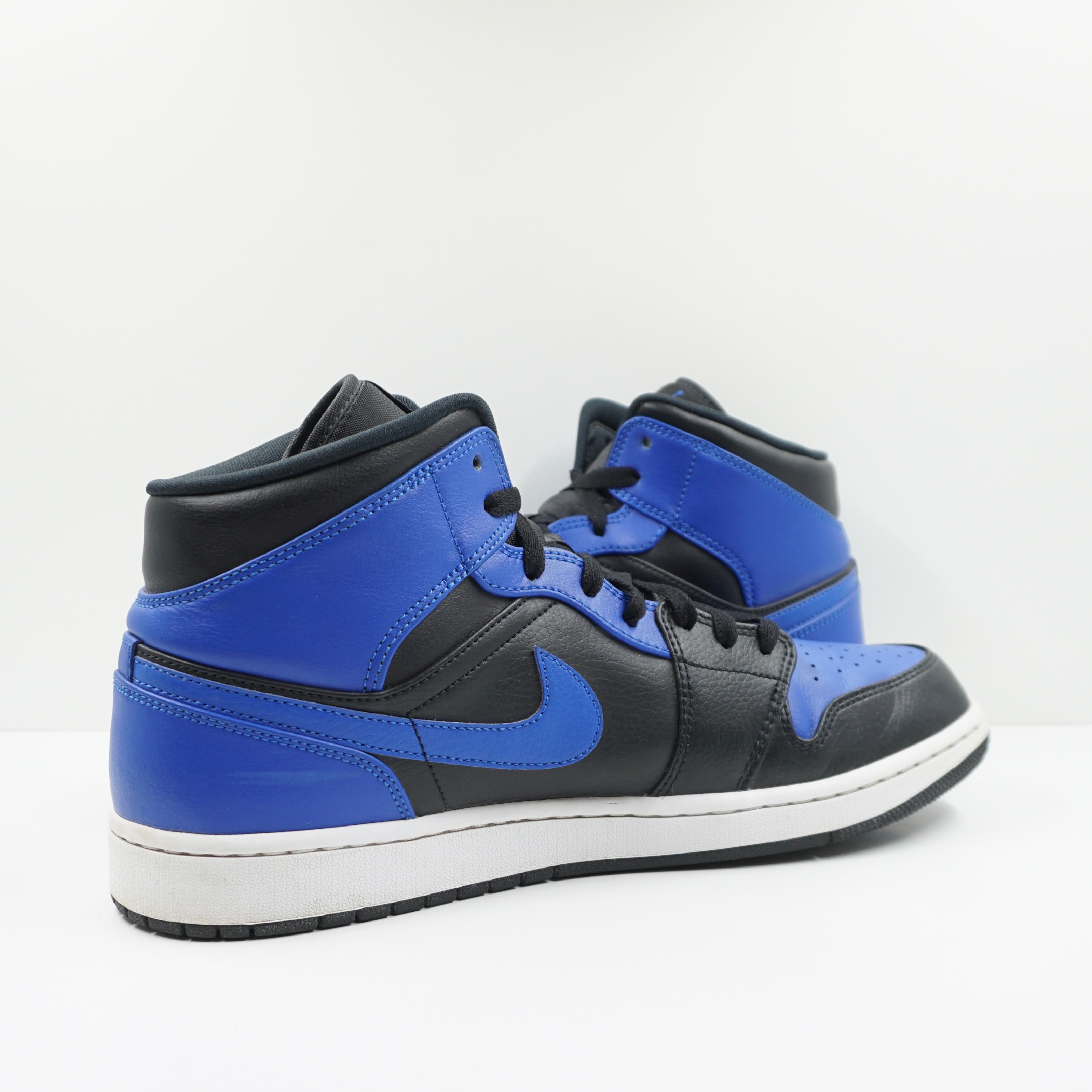 Jordan 1 Mid Hyper Royal Tumbled Leather
