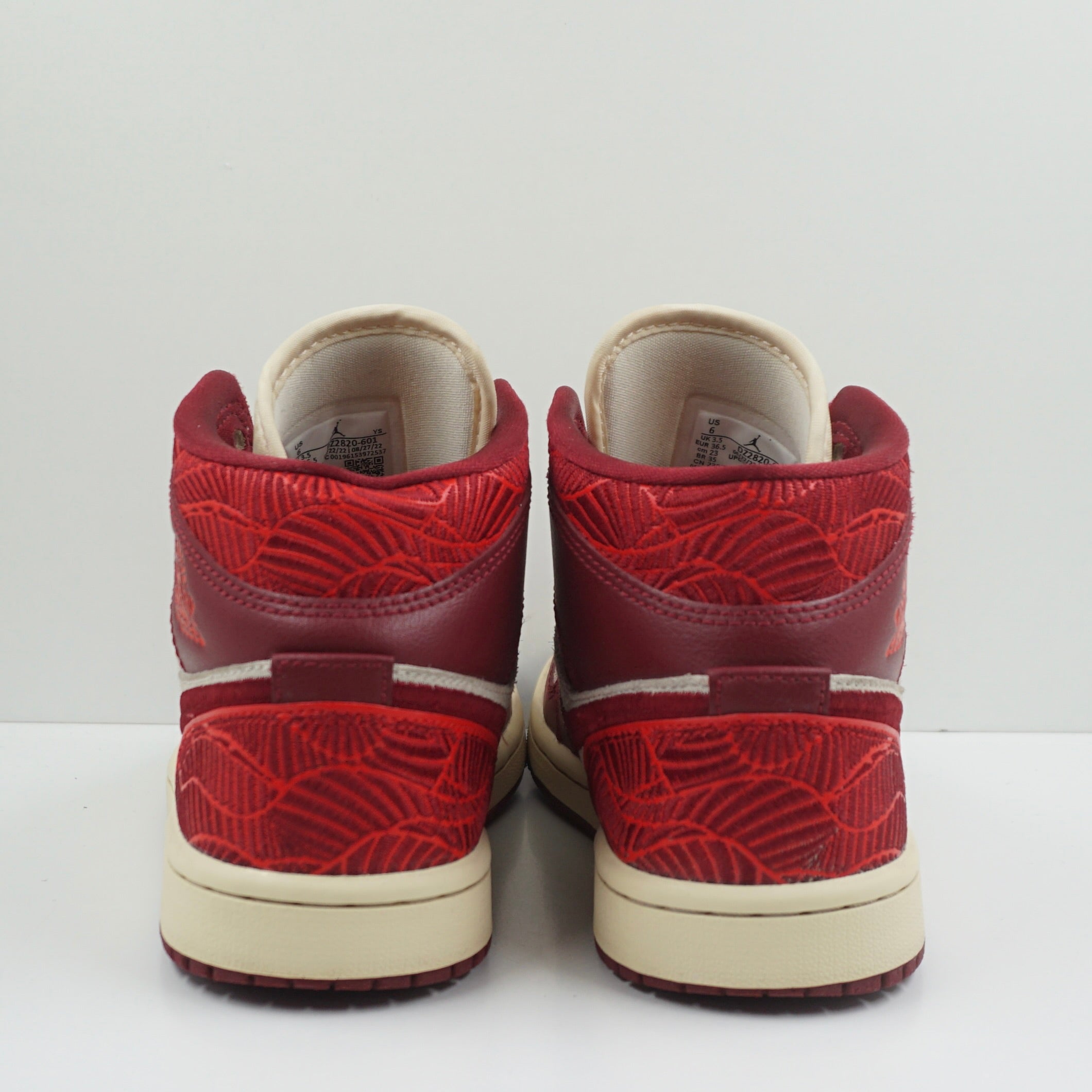 Jordan 1 Mid SE Tiki Leaf Team Red (W)