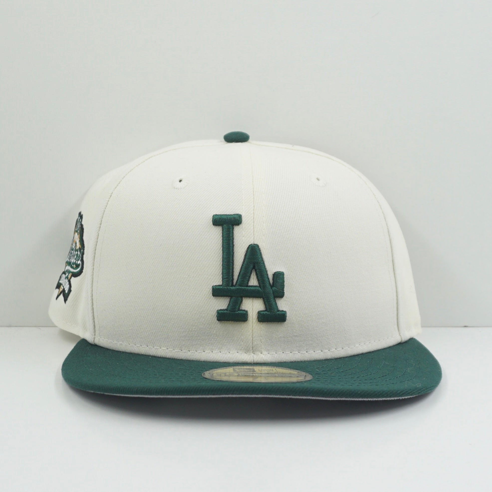 New Era Cooperstown Los Angeles Dodgers Beige Green Fitted Cap