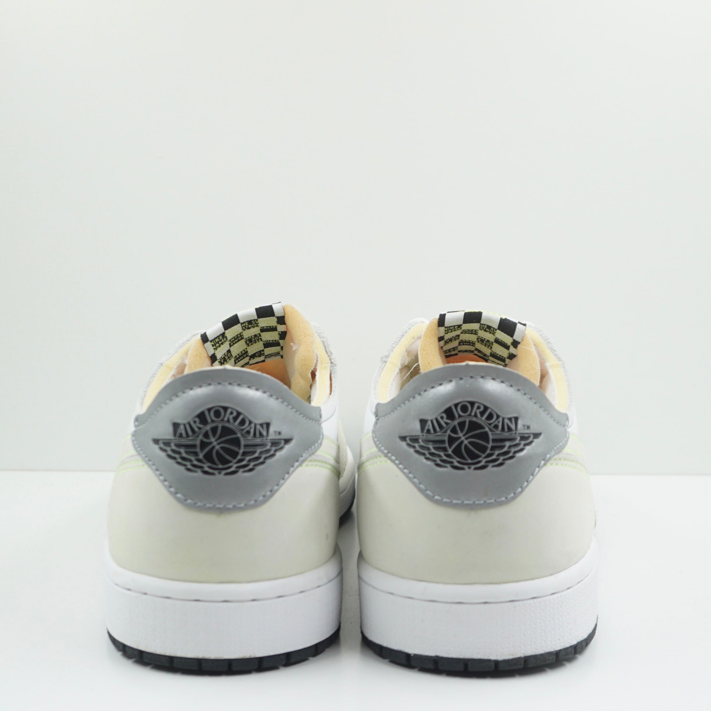 Jordan 1 Retro Low White Ghost Green Black