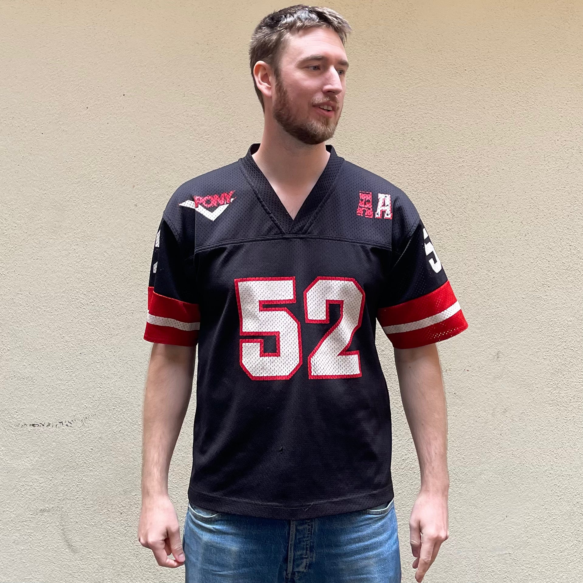 Pony Black Red Jersey