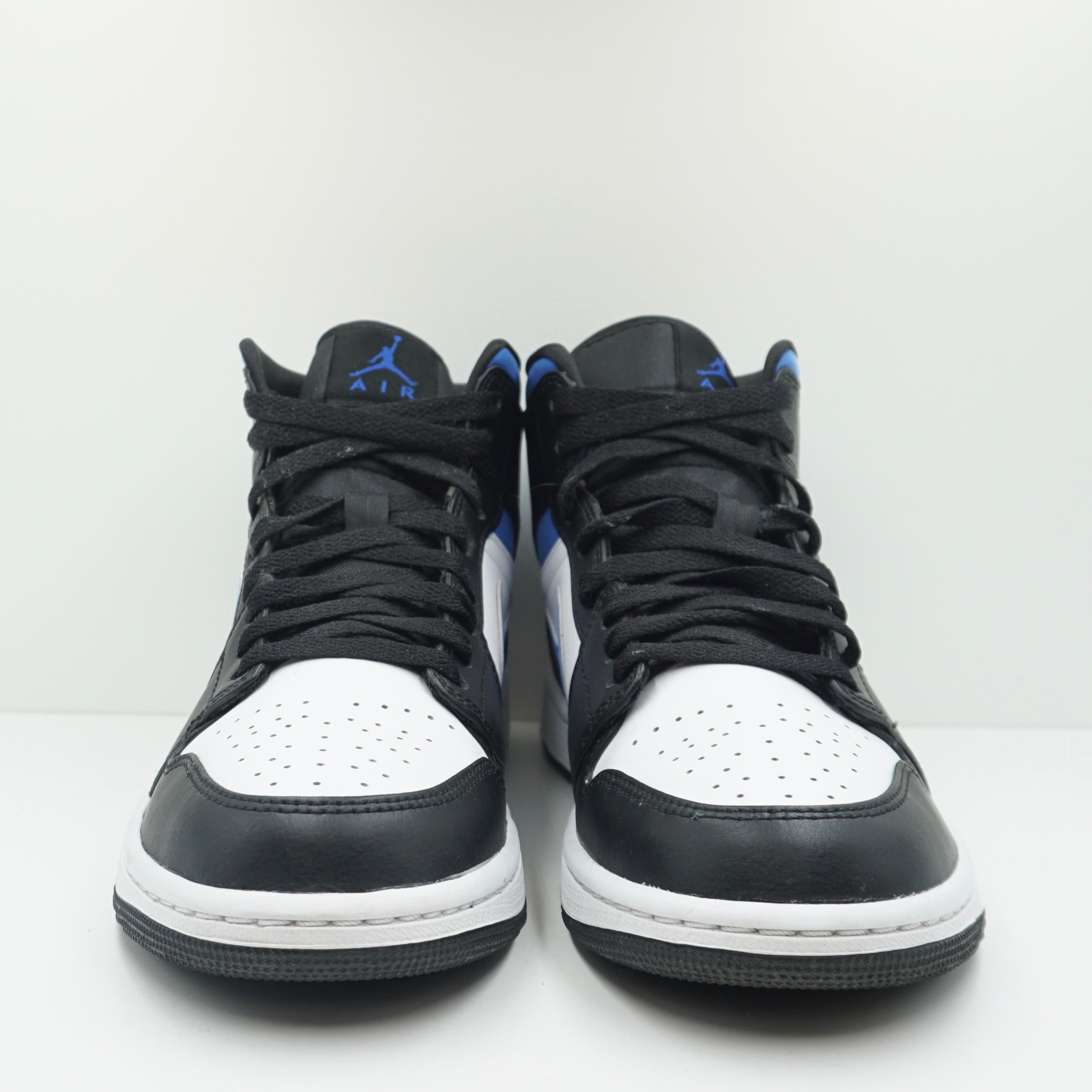 Jordan 1 Mid White Black Racer Blue