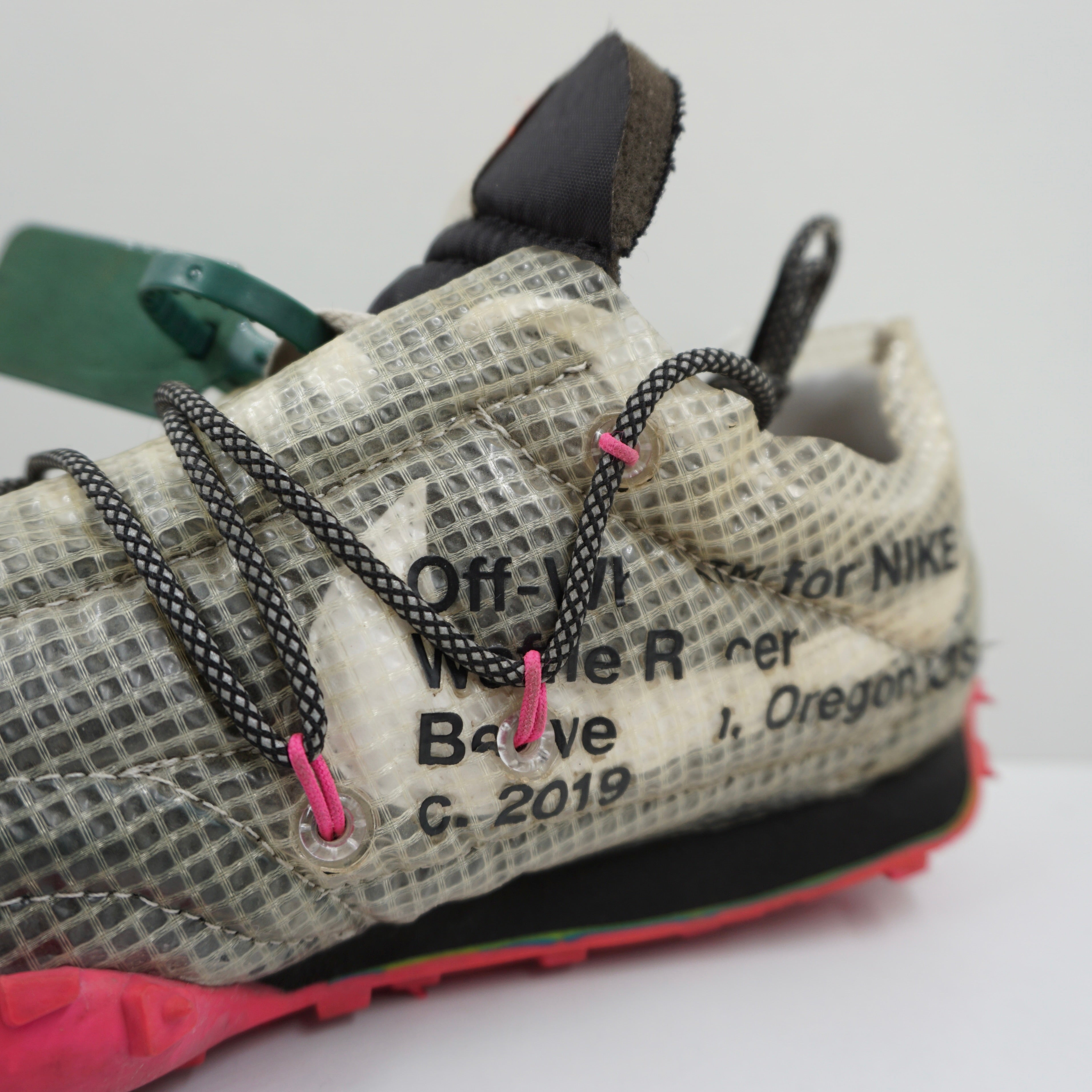 Nike Waffle Racer Off-White Black (W)