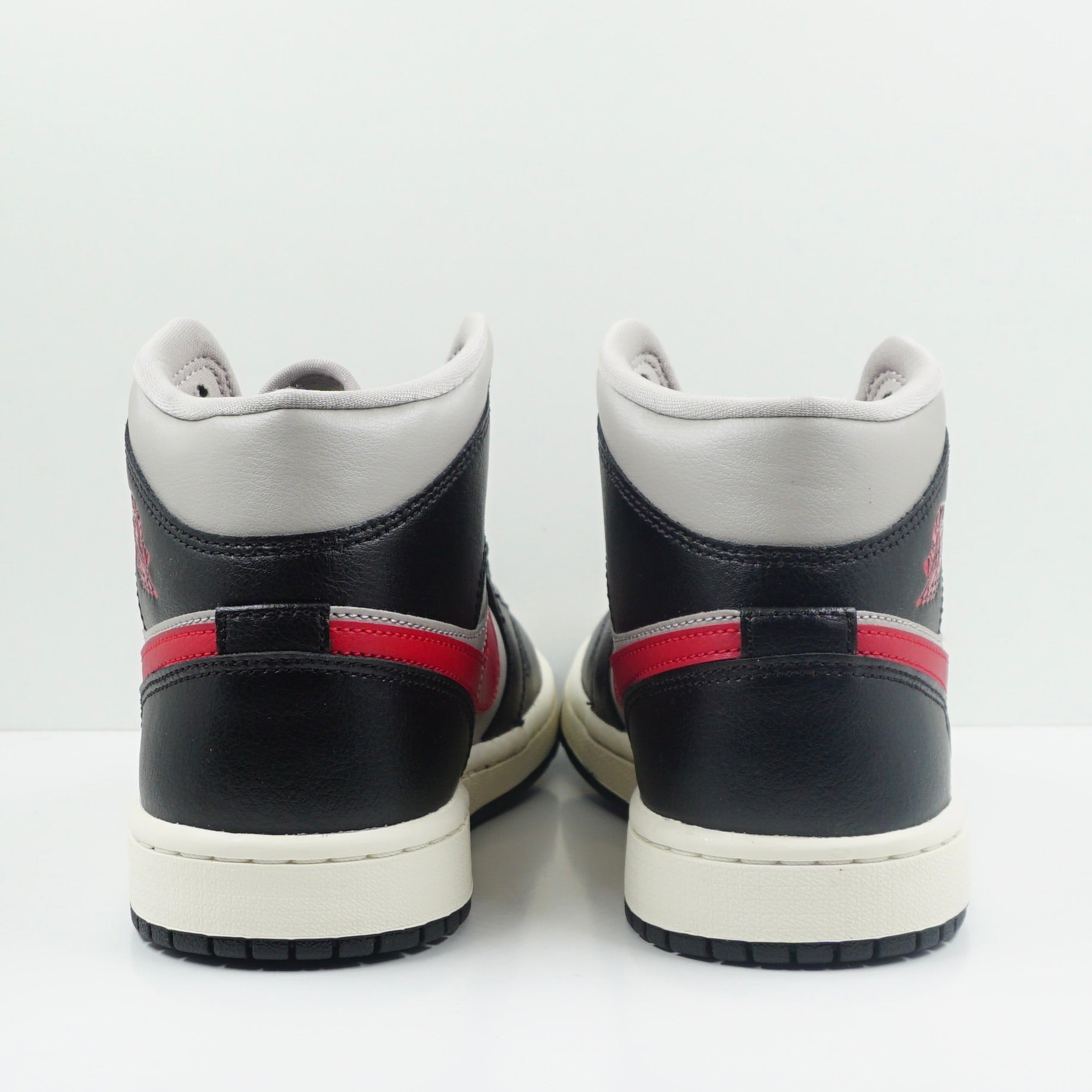 Jordan 1 Mid Black College Grey Gym Red (W)