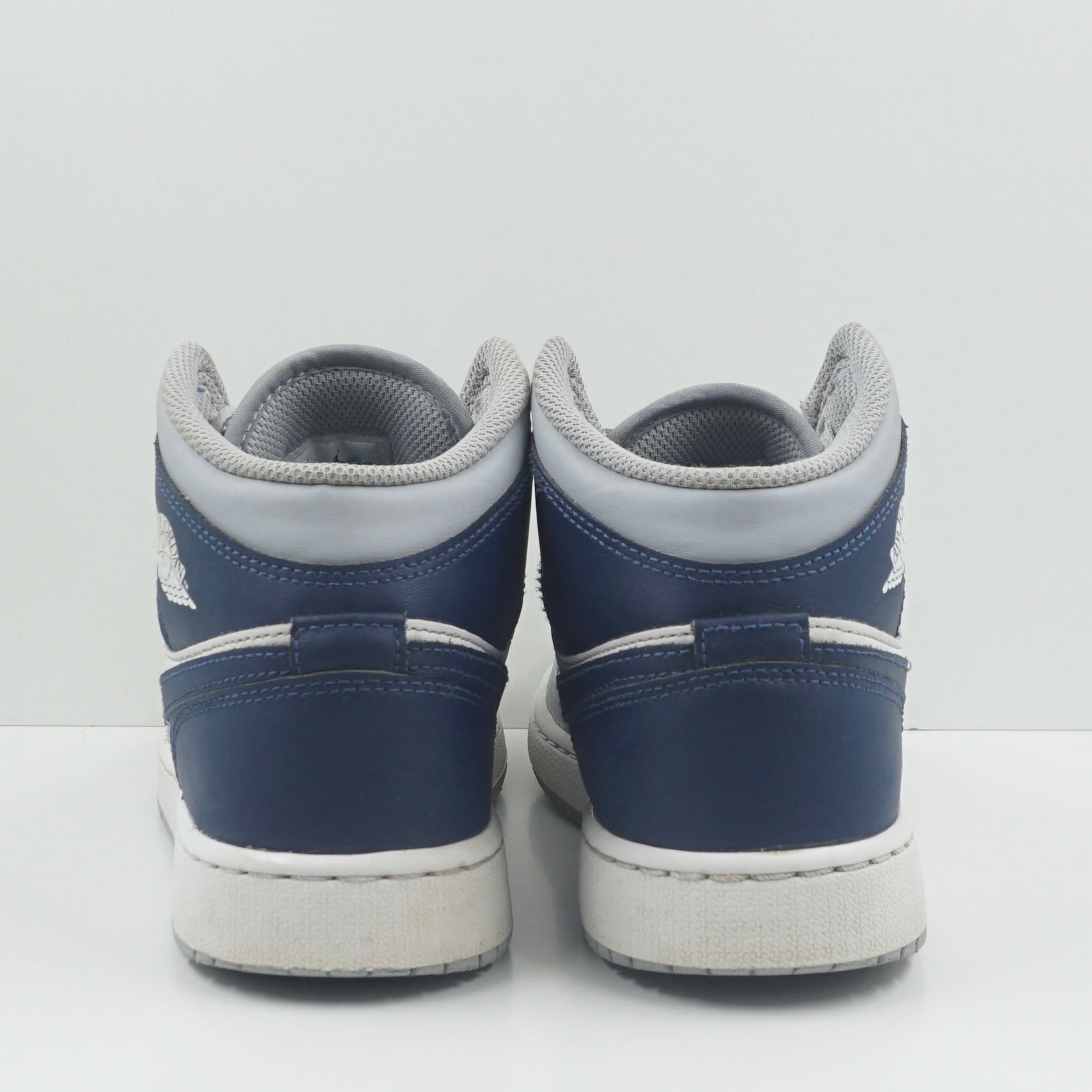 Jordan 1 Mid Wolf Grey Midnight Navy (GS)