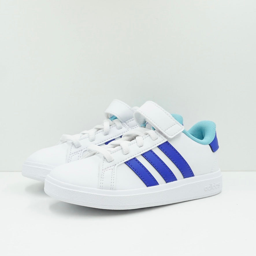 Adidas Grand Court 2.0 White Blue Toddler