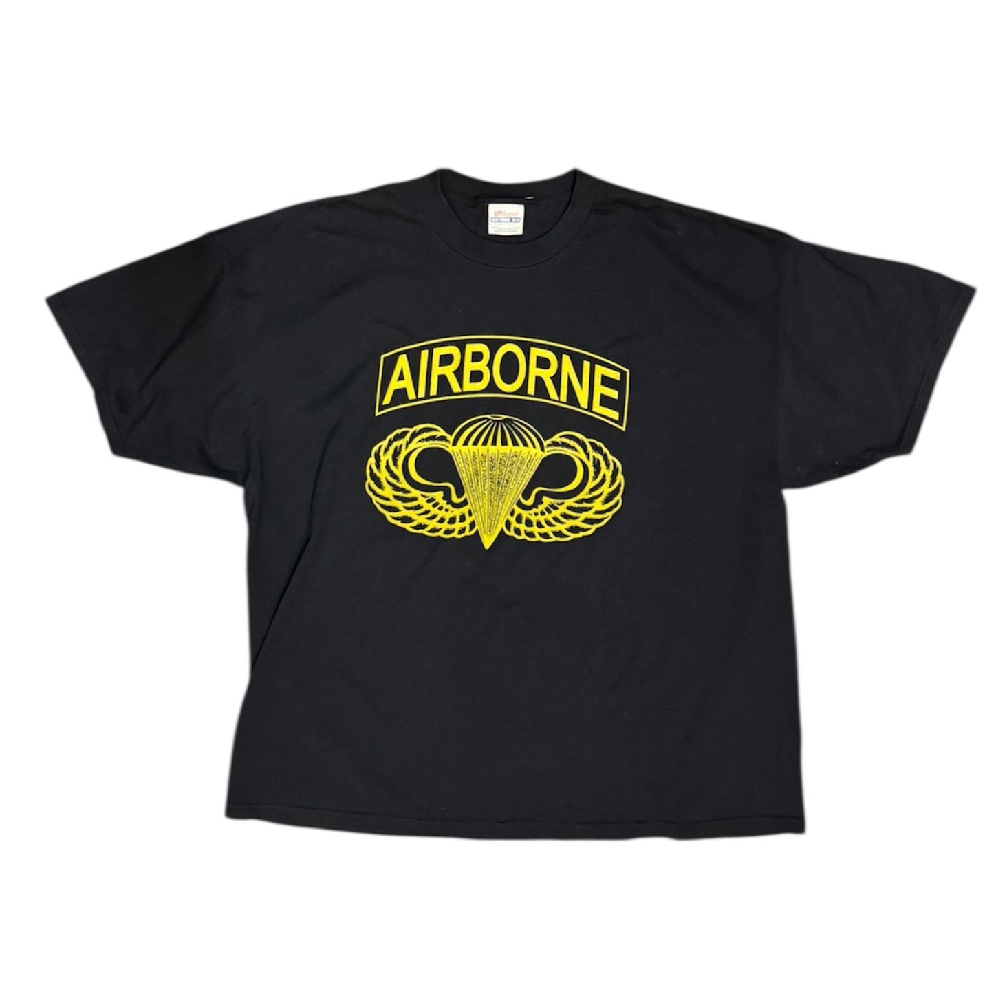 Airborne Jump Wings Badge Yellow Black Tshirt