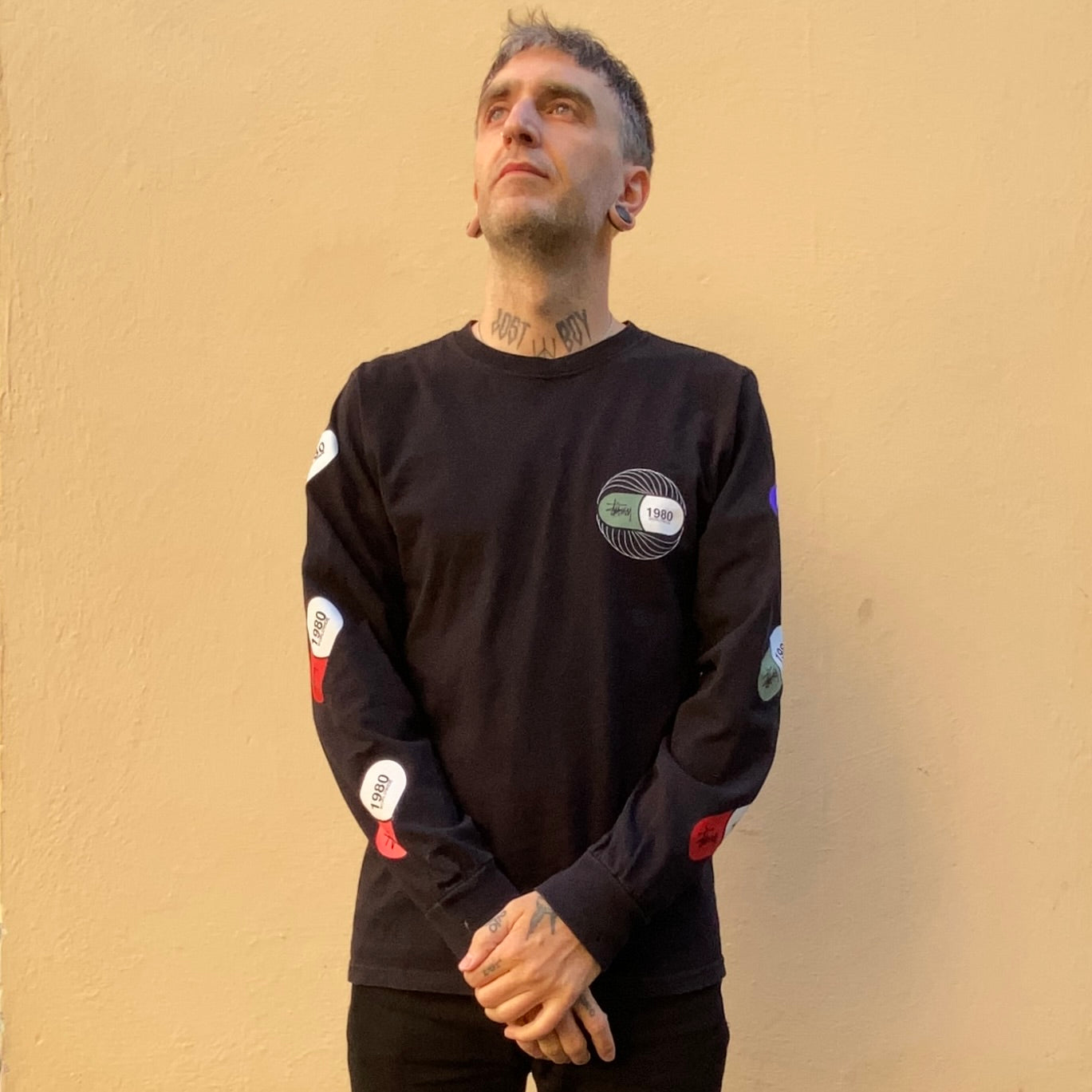 Stussy Capsule Long Sleeve Black Tshirt