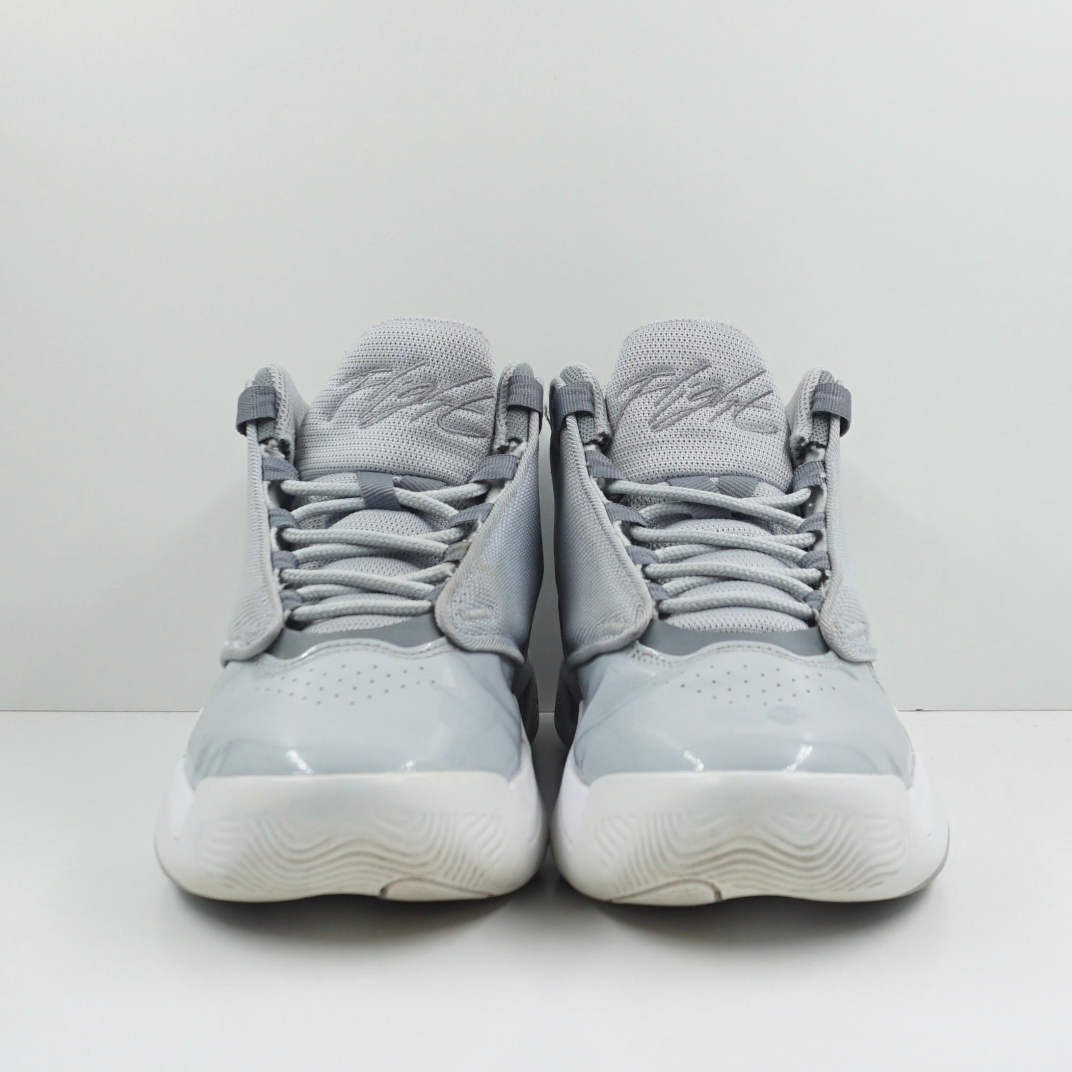 Jordan Max Aura 4 Cool Grey White Black Wolf Grey (GS)