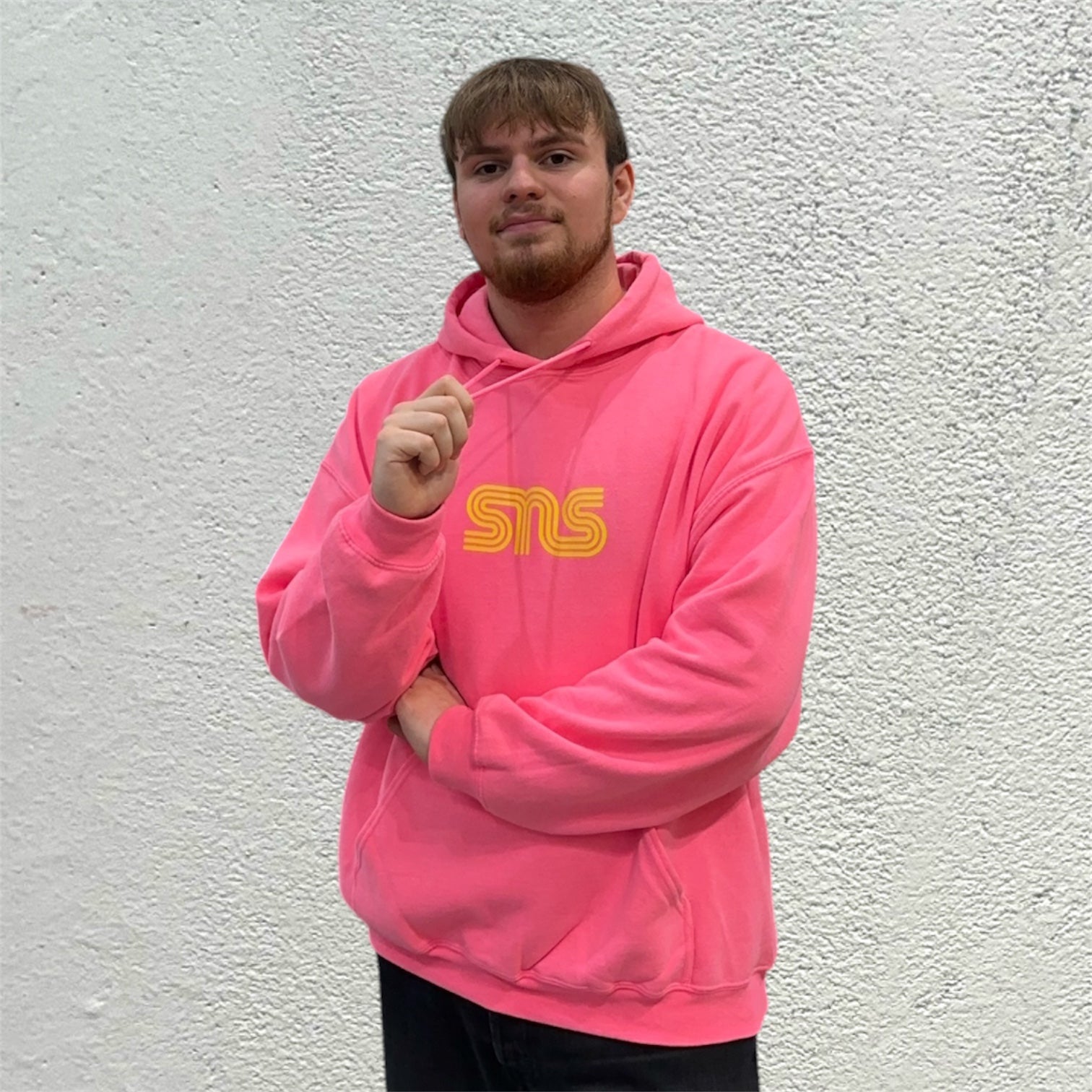 Sneakersnstuff Classic Logo Pink Hoodie