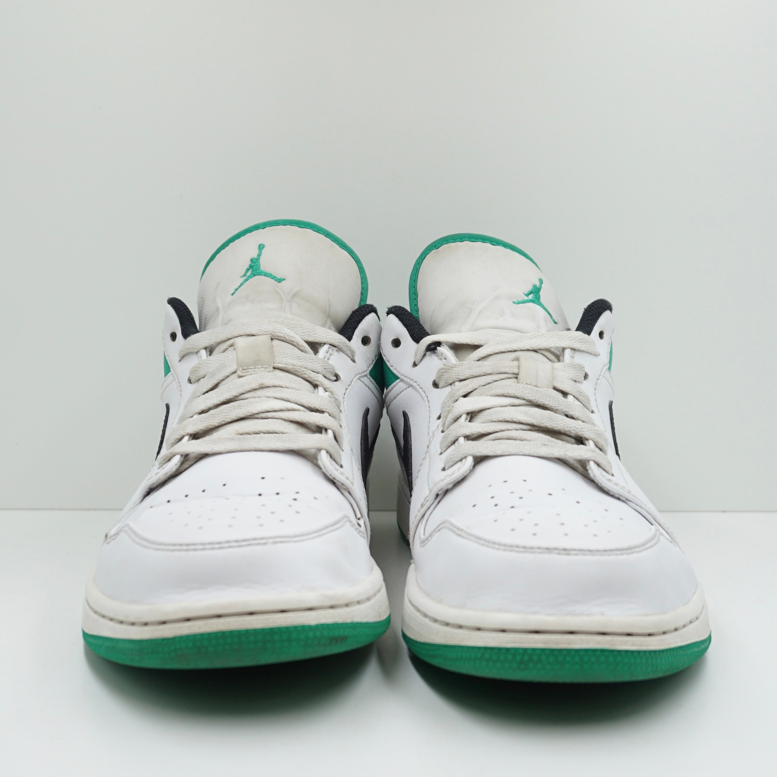 Jordan 1 Low White Lucky Green Black