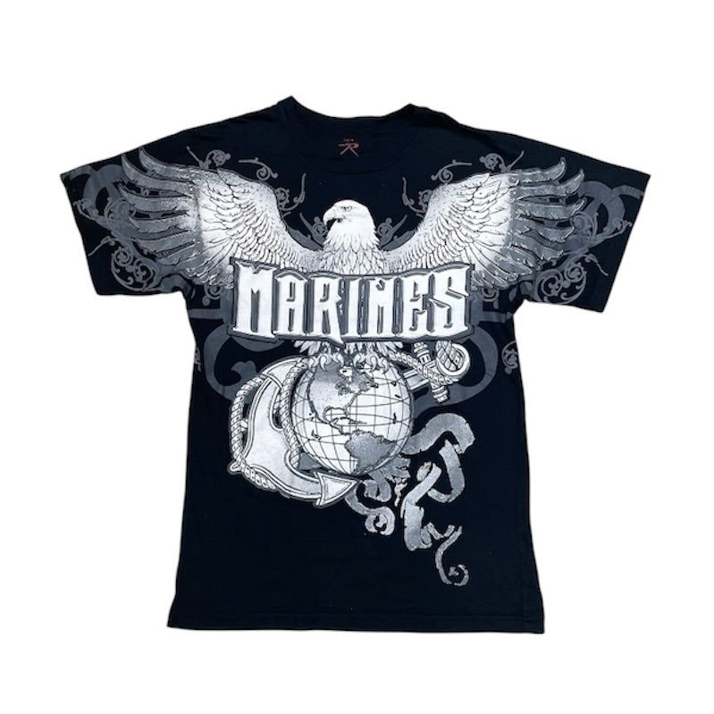 Rothco Marines Black Grey Tshirt