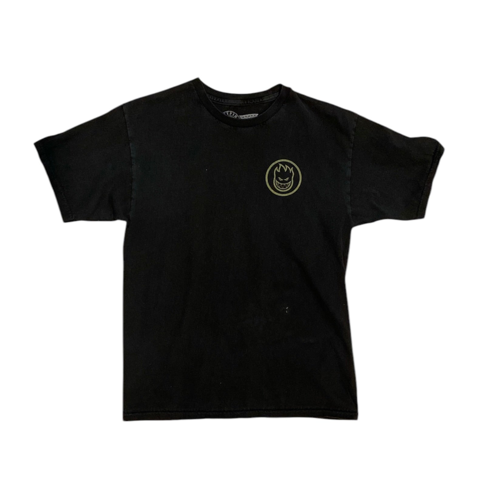 Spitfire Camo Wheel Black Tshirt