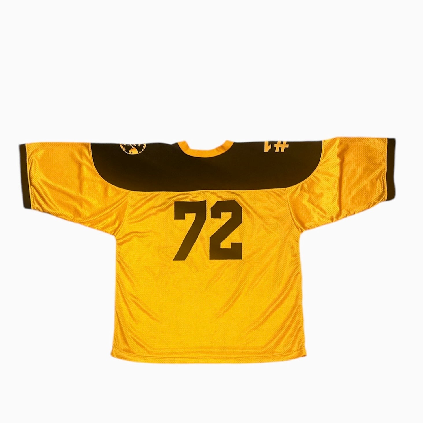 Army #72 Yellow Black American Football Jersey